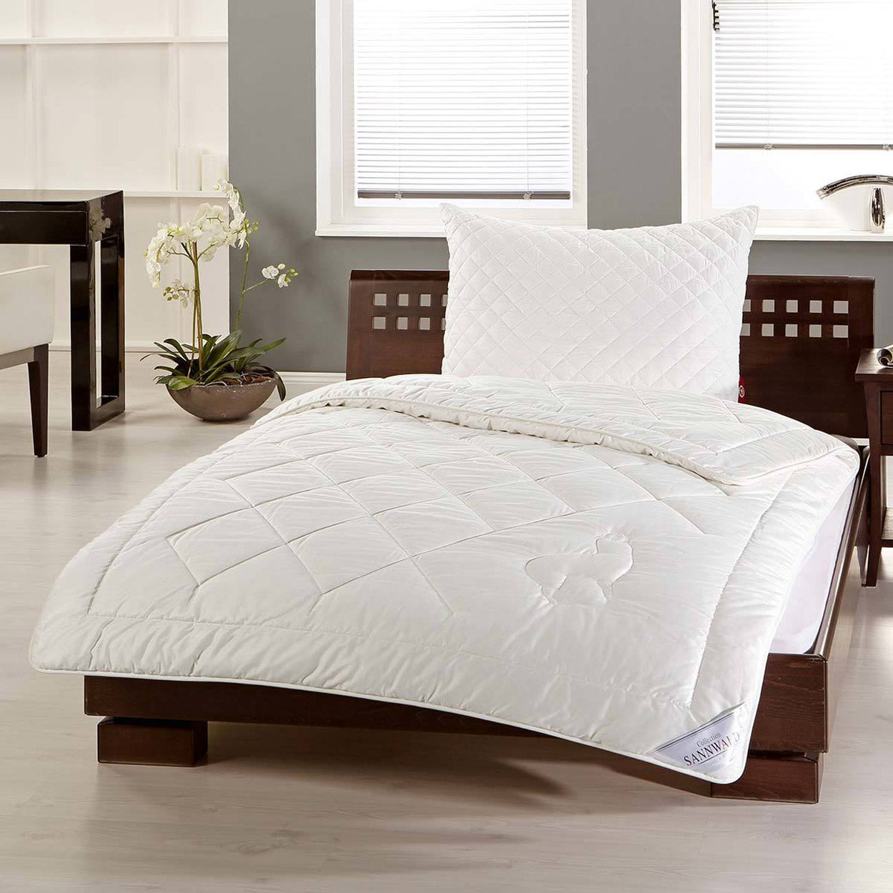 Sannwald Peru Sommer-Bettdecke mit Alpakawolle-Füllung