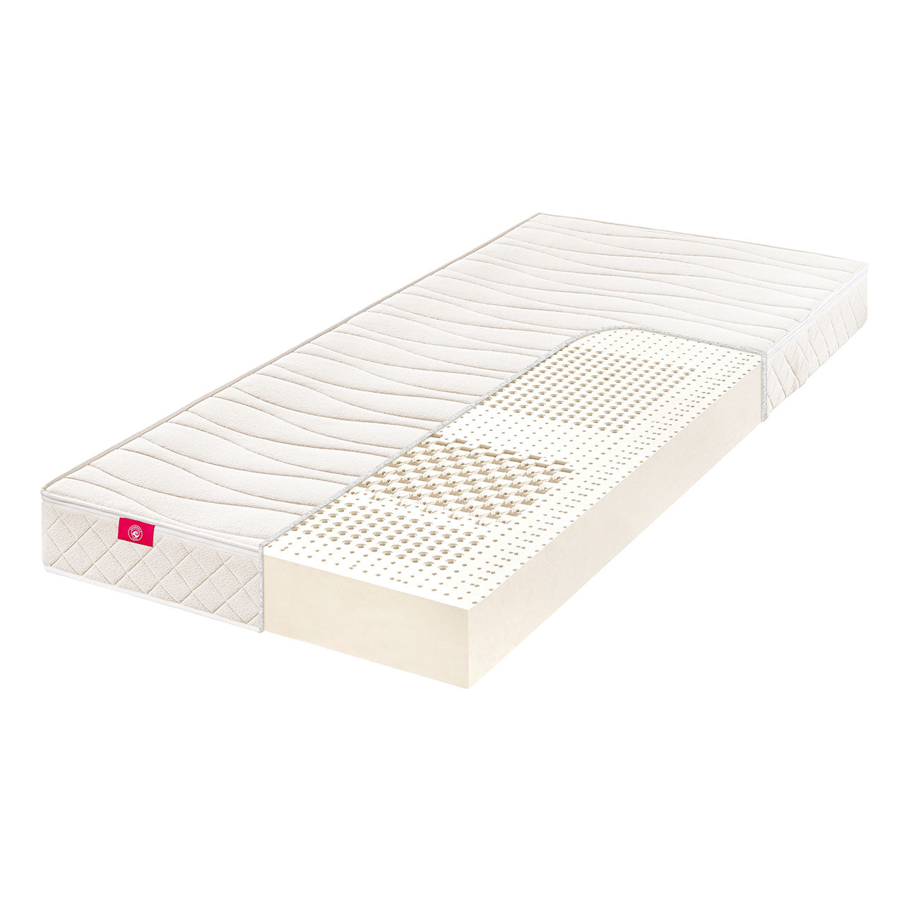 Sannwald Matara LX Naturlatex Matratze mit Bio Baumwoll Bezug