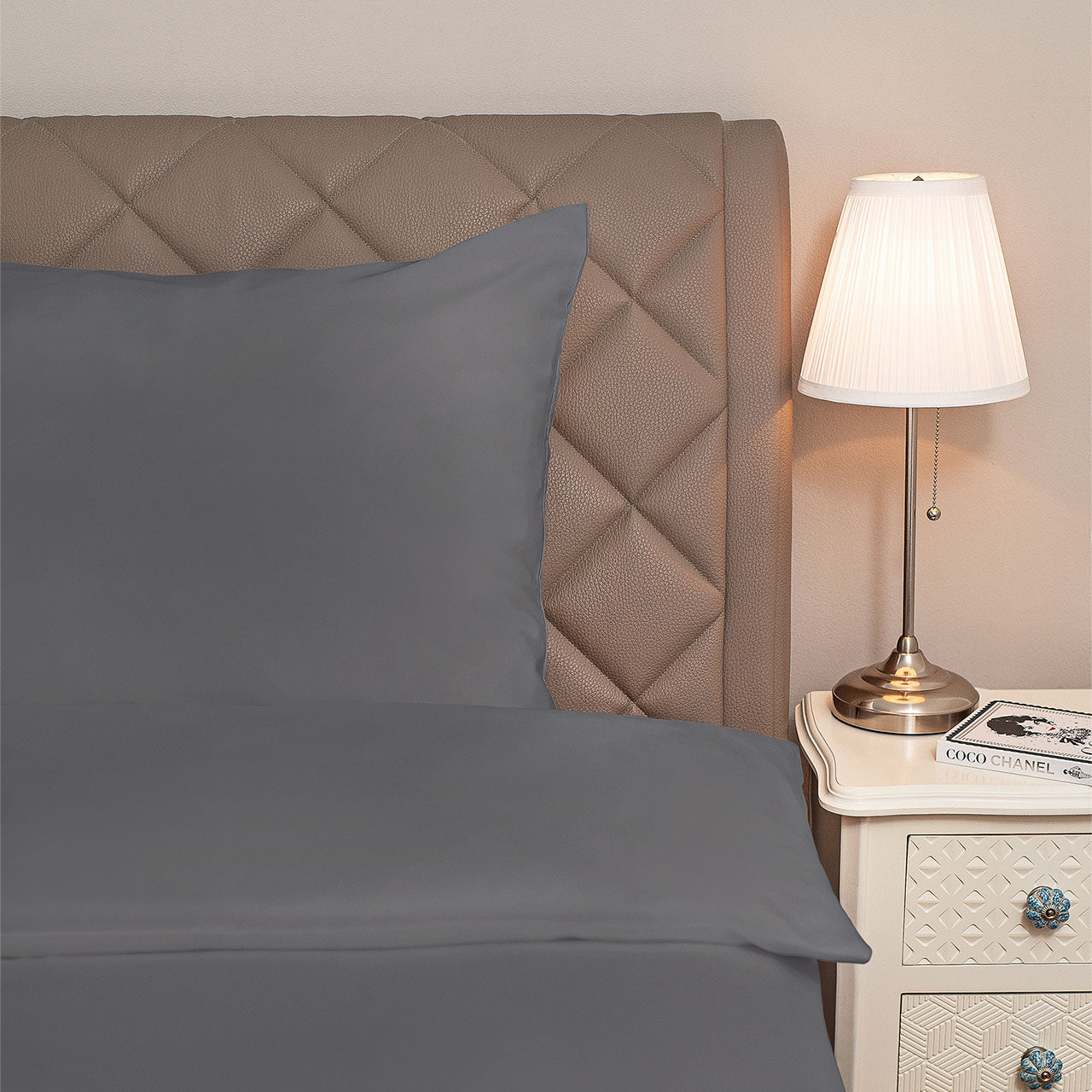 Hefel Classic Uni Kissenbezug aus TENCEL™ Edelsatin