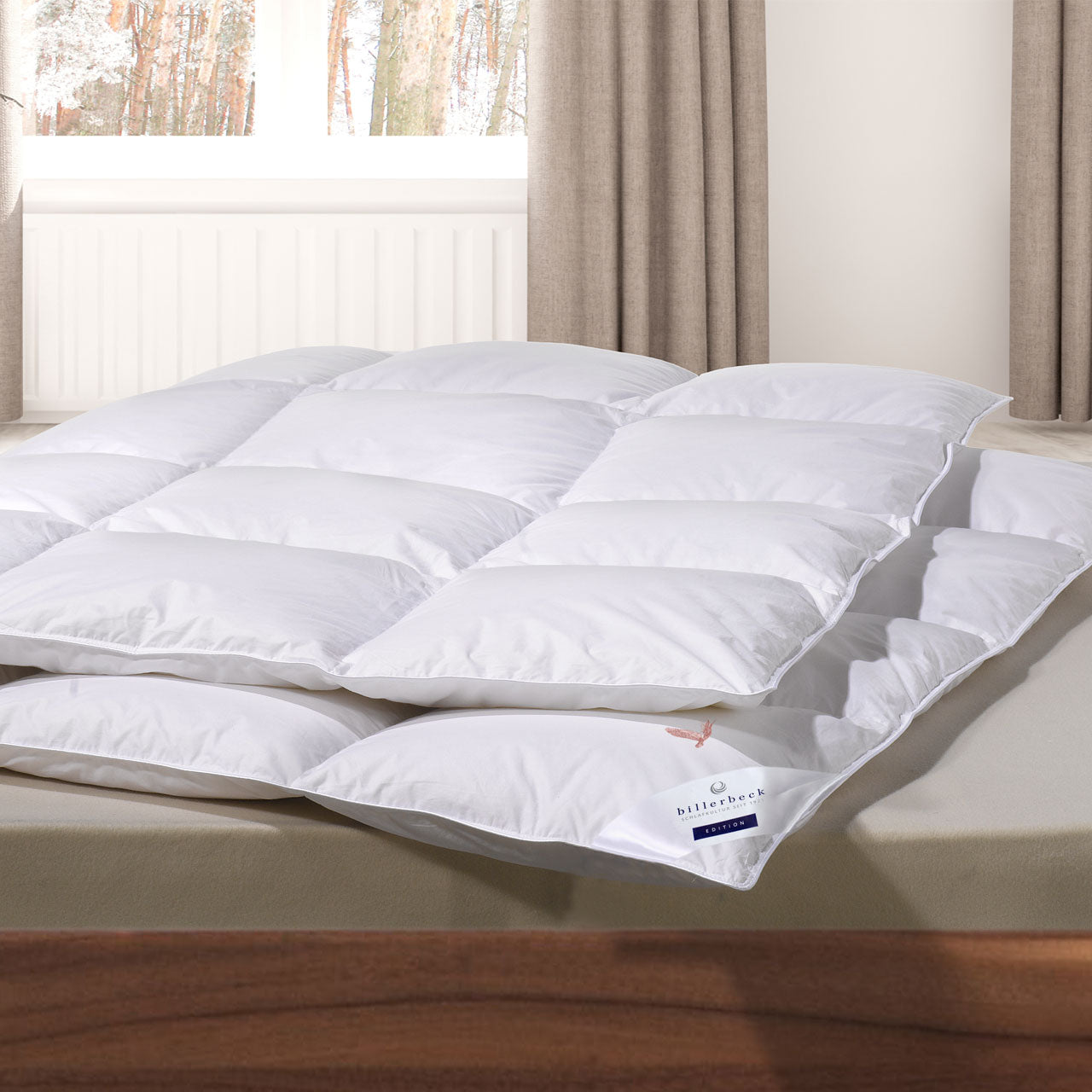 Billerbeck Gold-Edition Mono Ganzjahres-Bettdecke mit Daunen-Füllung