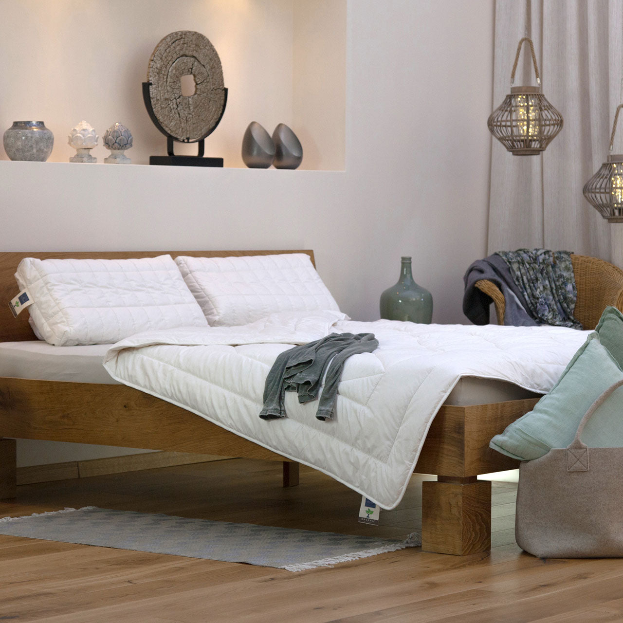 Billerbeck Cosicotton® Nature Uno Ganzjahres-Bettdecke mit Baumwolle-Füllung