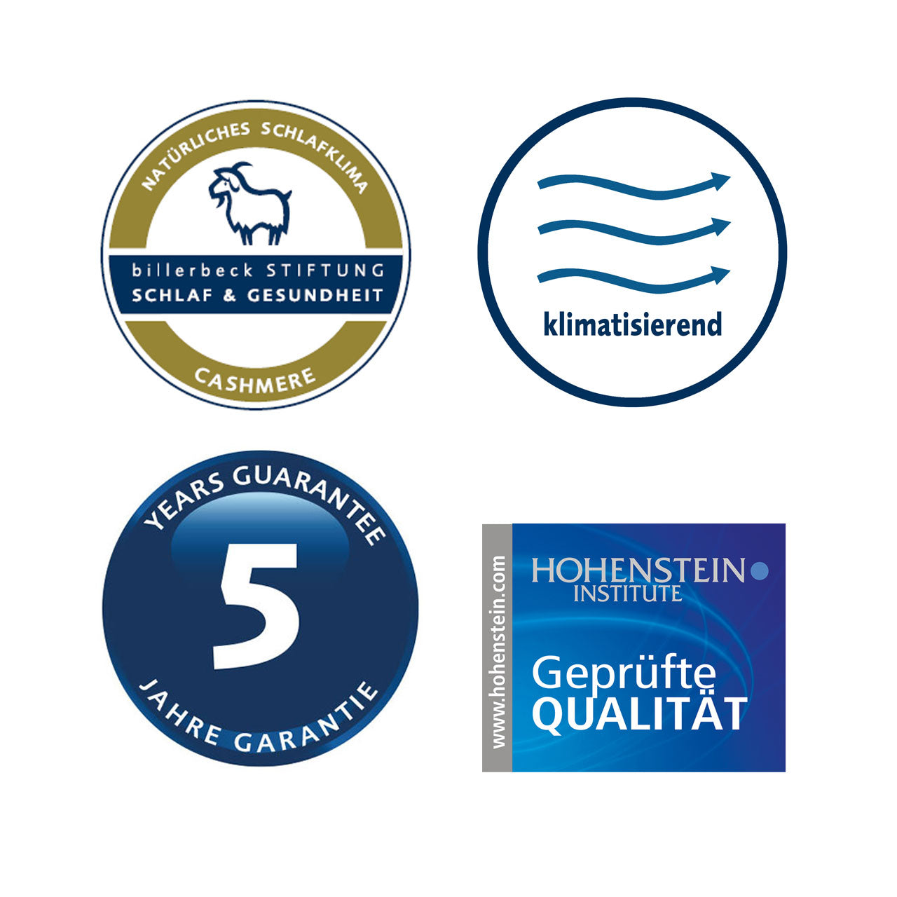 Billerbeck Contessa Light Frühjahr/Sommer-Bettdecke mit Cashmere-Füllung