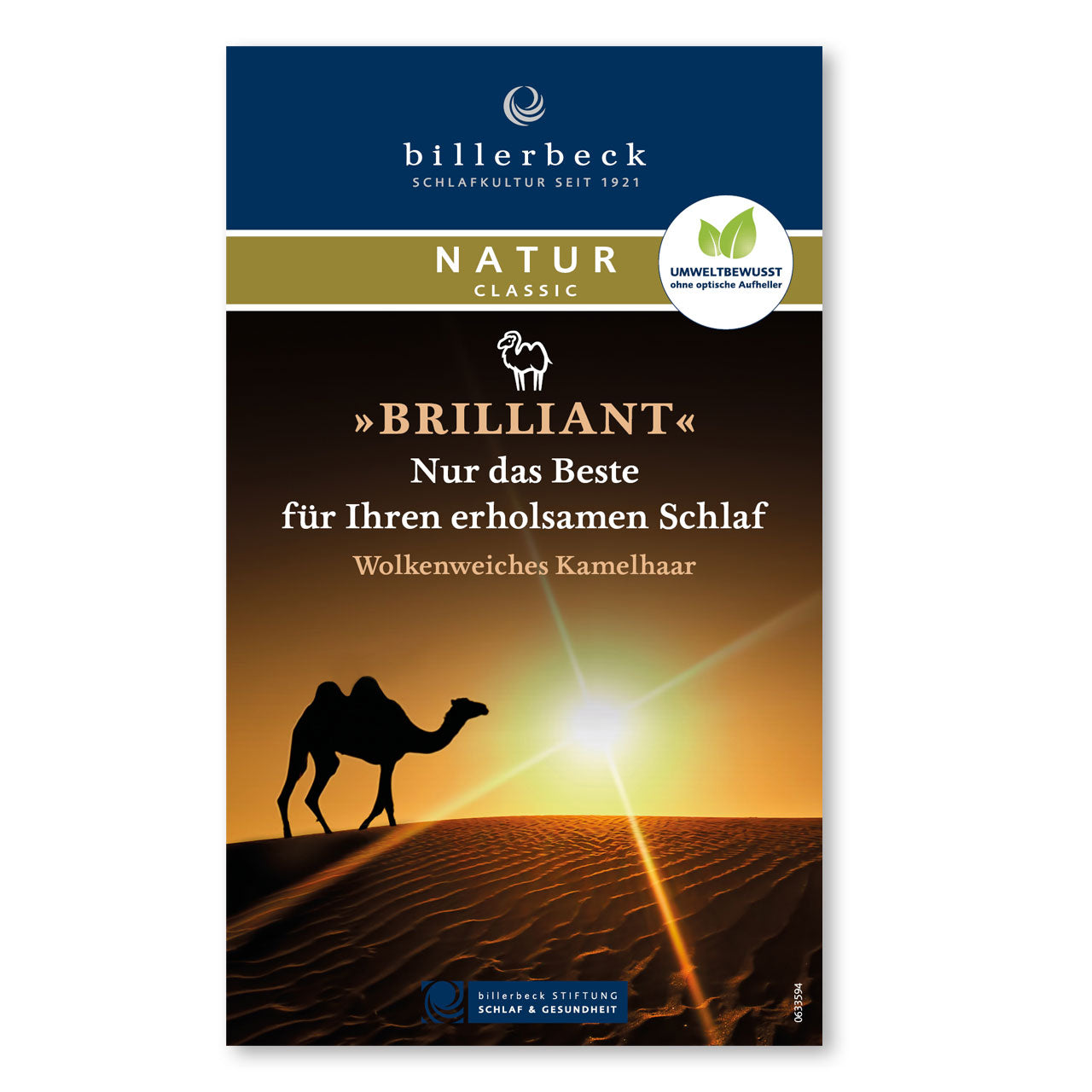 Billerbeck Brilliant Duo Herbst/Winter-Bettdecke mit Kamelhaar-Füllung