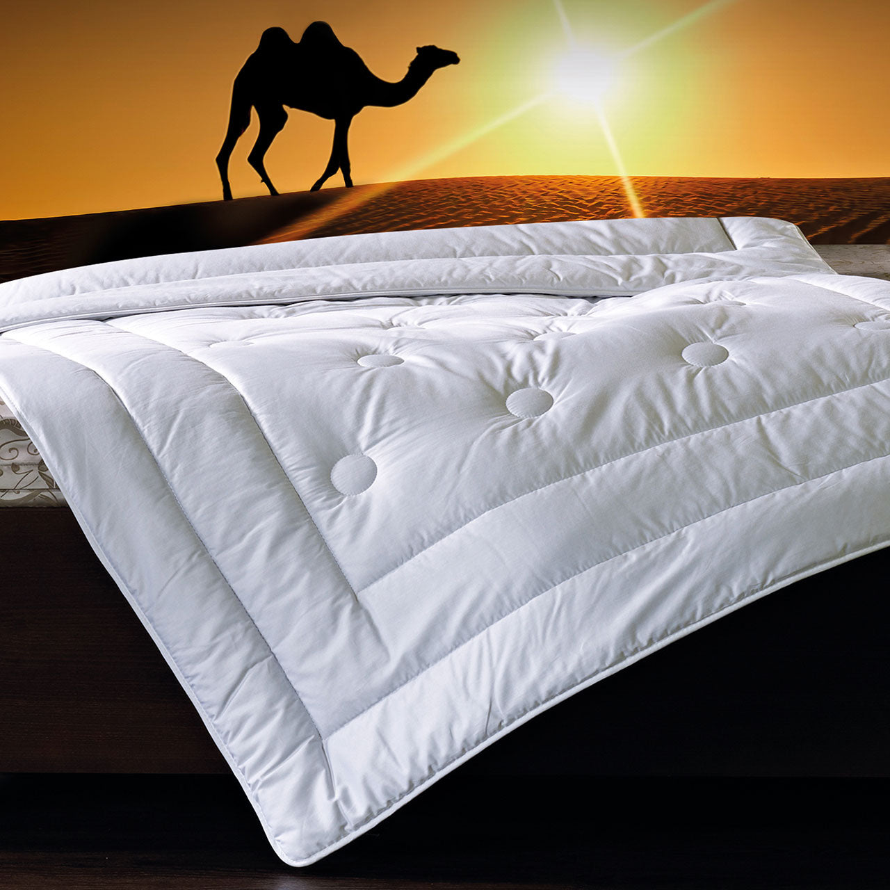 Billerbeck Brilliant Trio Herbst/Winter-Bettdecke mit Kamelhaar-Füllung