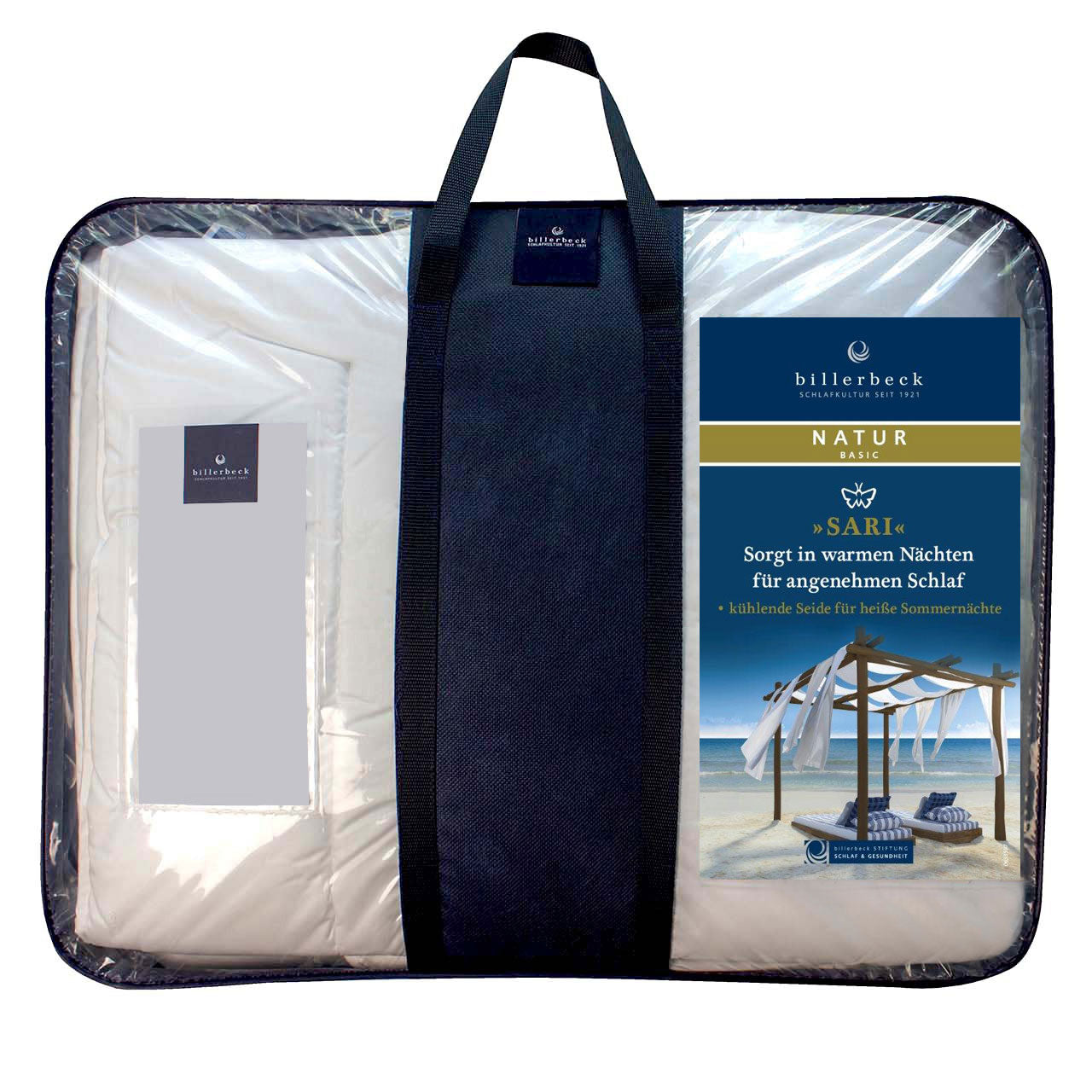 Billerbeck Sari Superlight Frühjahr/Sommer-Bettdecke mit Wildseide-Füllung