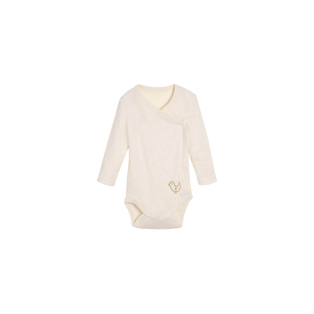 Living Crafts Eggplant Langarm Baby-Wickelbody aus Bio Baumwolle