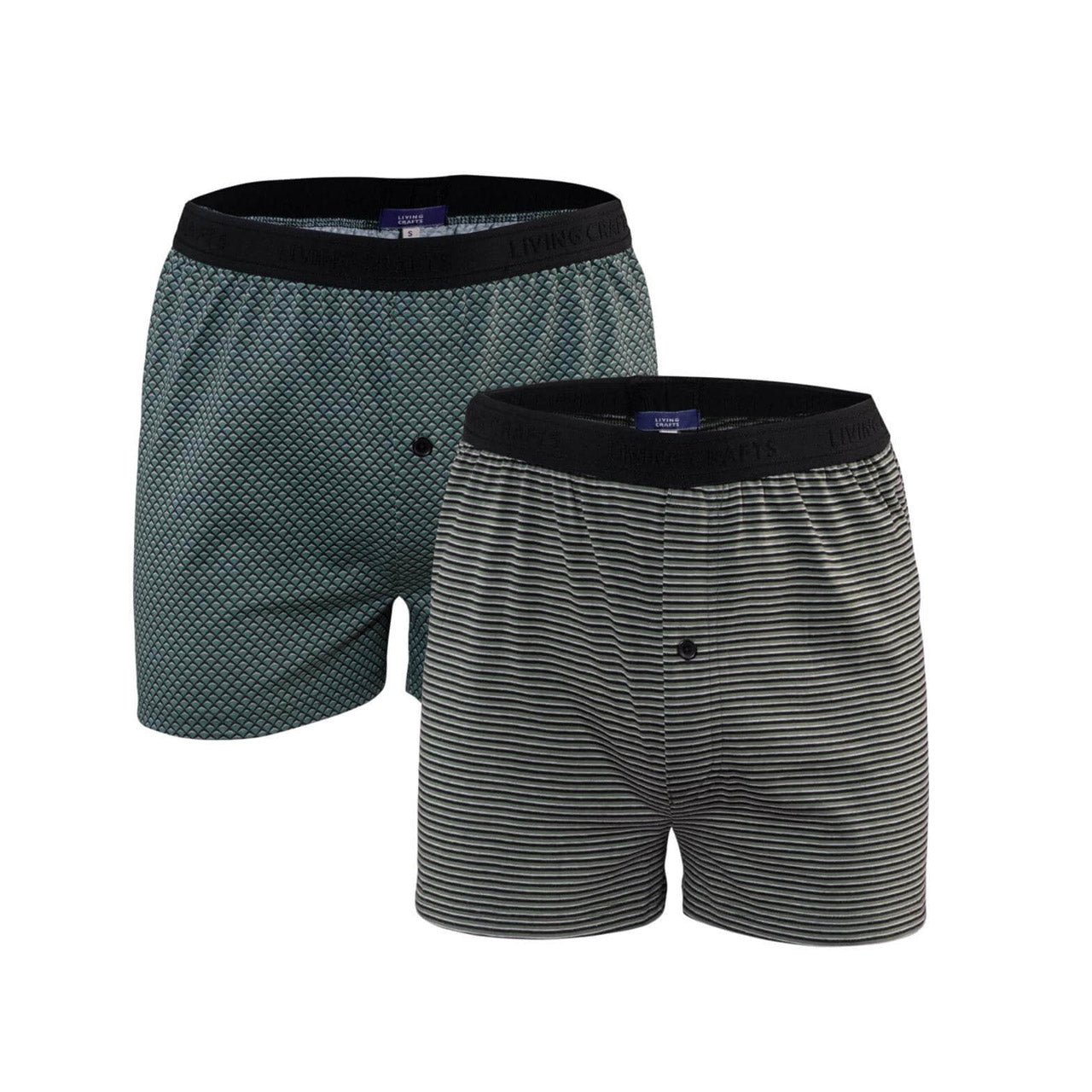 Living Crafts Ethan Boxershorts aus Bio Baumwolle, 2er-Pack