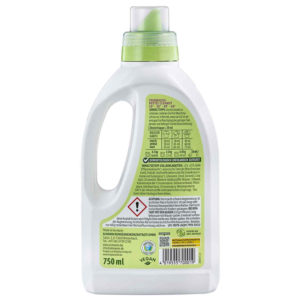 Almawin Cleanut Palmölfrei flüssig Flasche