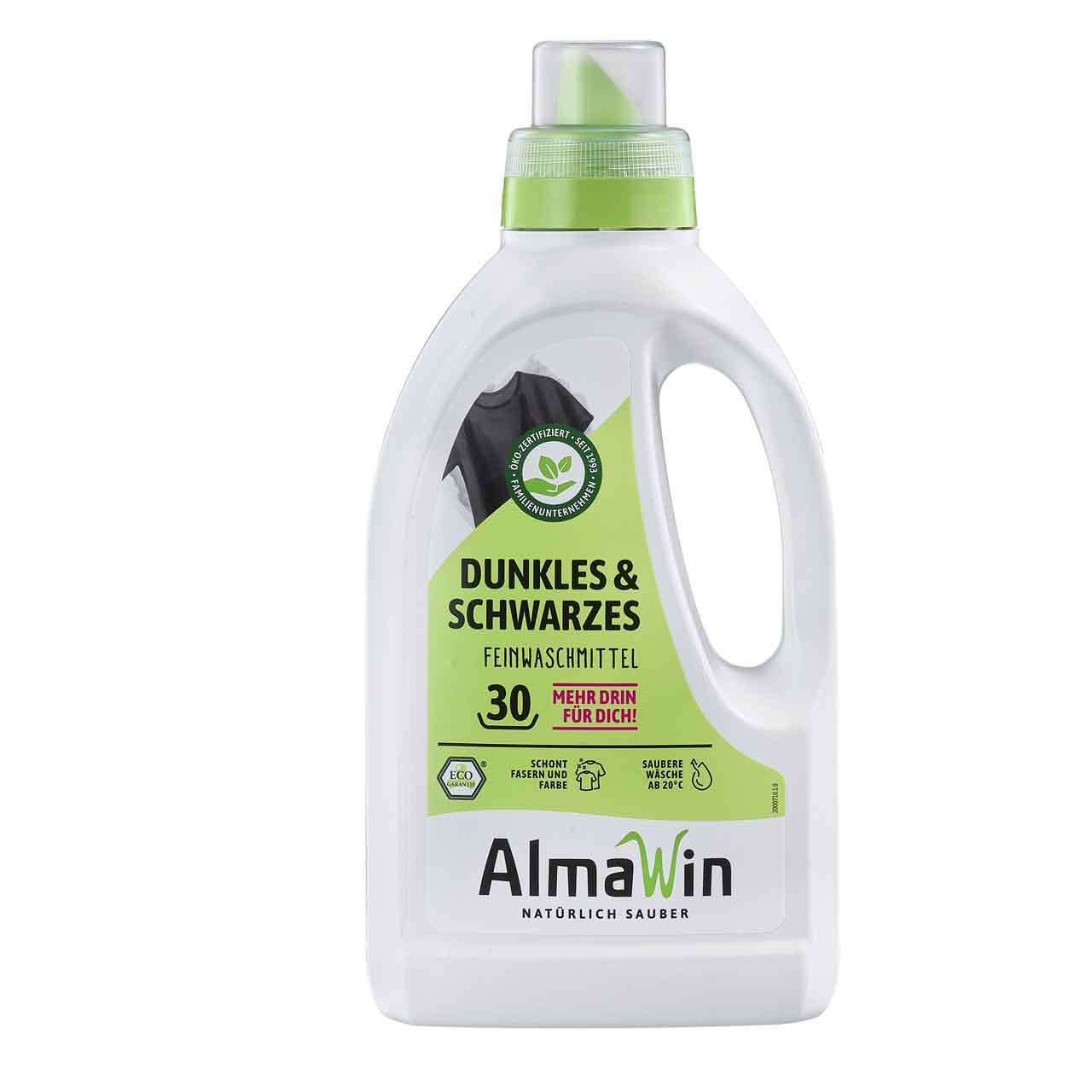 Almawin Waschmittel für Dunkles/Schwarzes flüssig Flasche