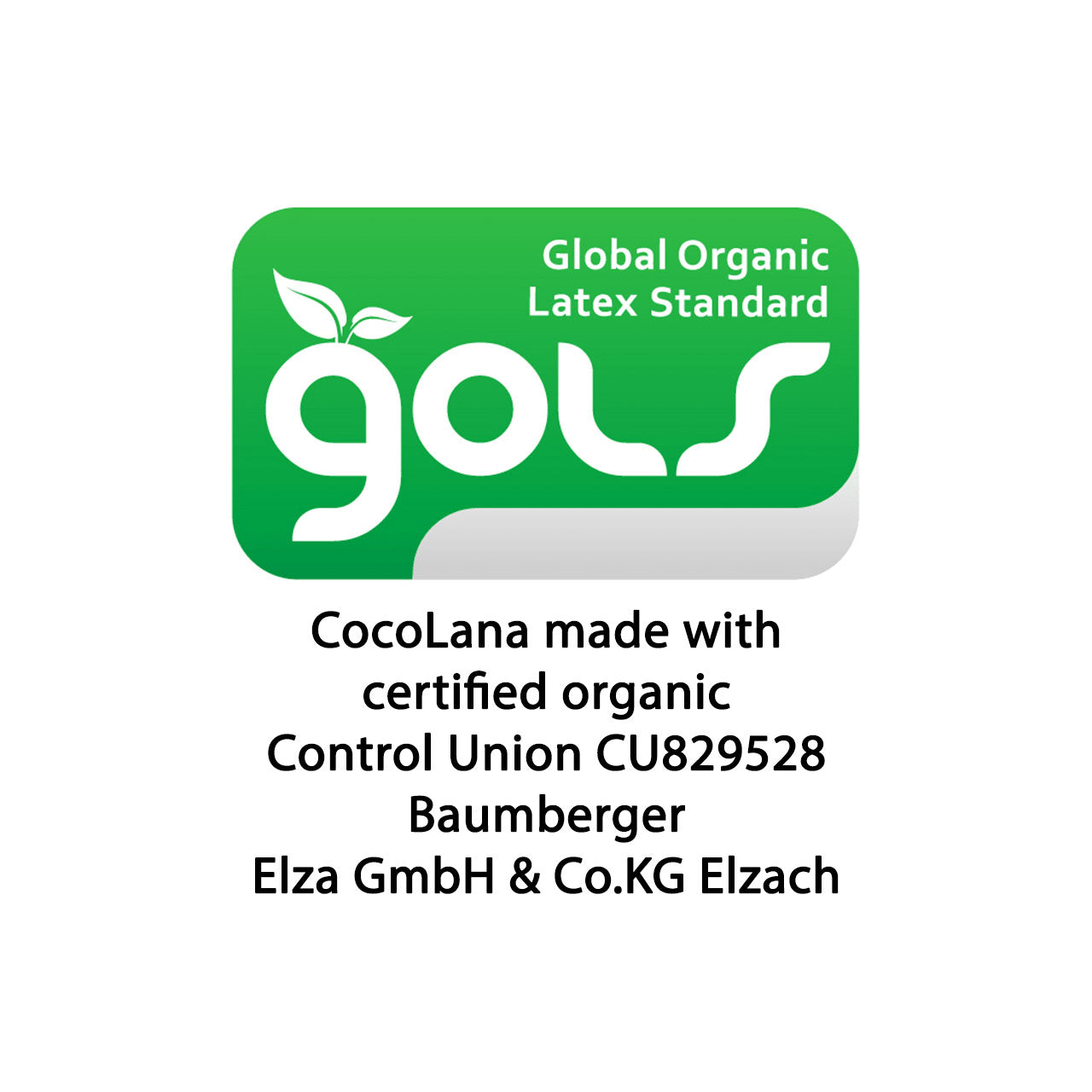 Baumberger Cocolana Kokosfaser Öko Kindermatratze mit Bio Baumwolle / Schurwolle Bezug