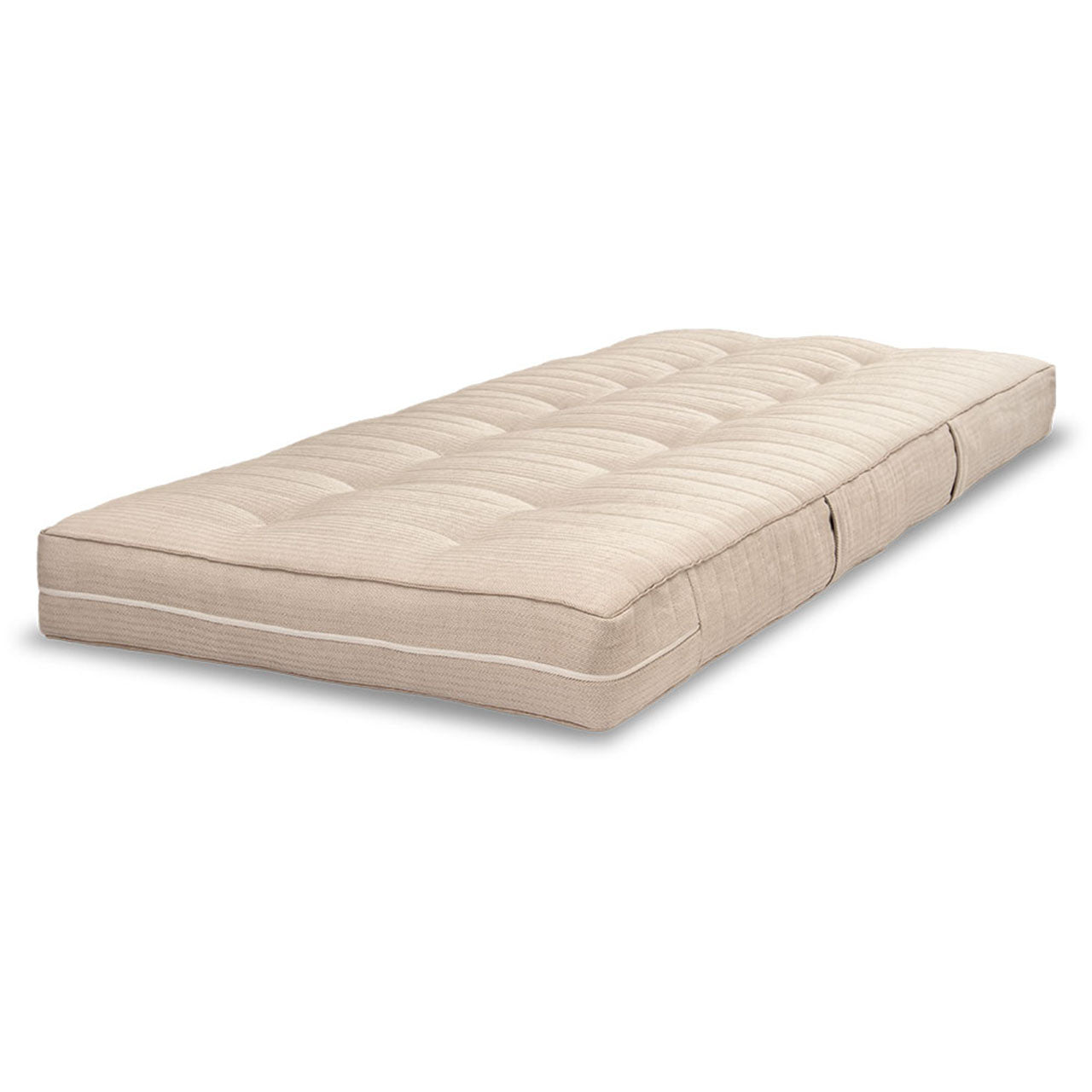 Baumberger Rossa einteilig Rosshaar Matratze mit Bio Baumwolle / Leinen Bezug