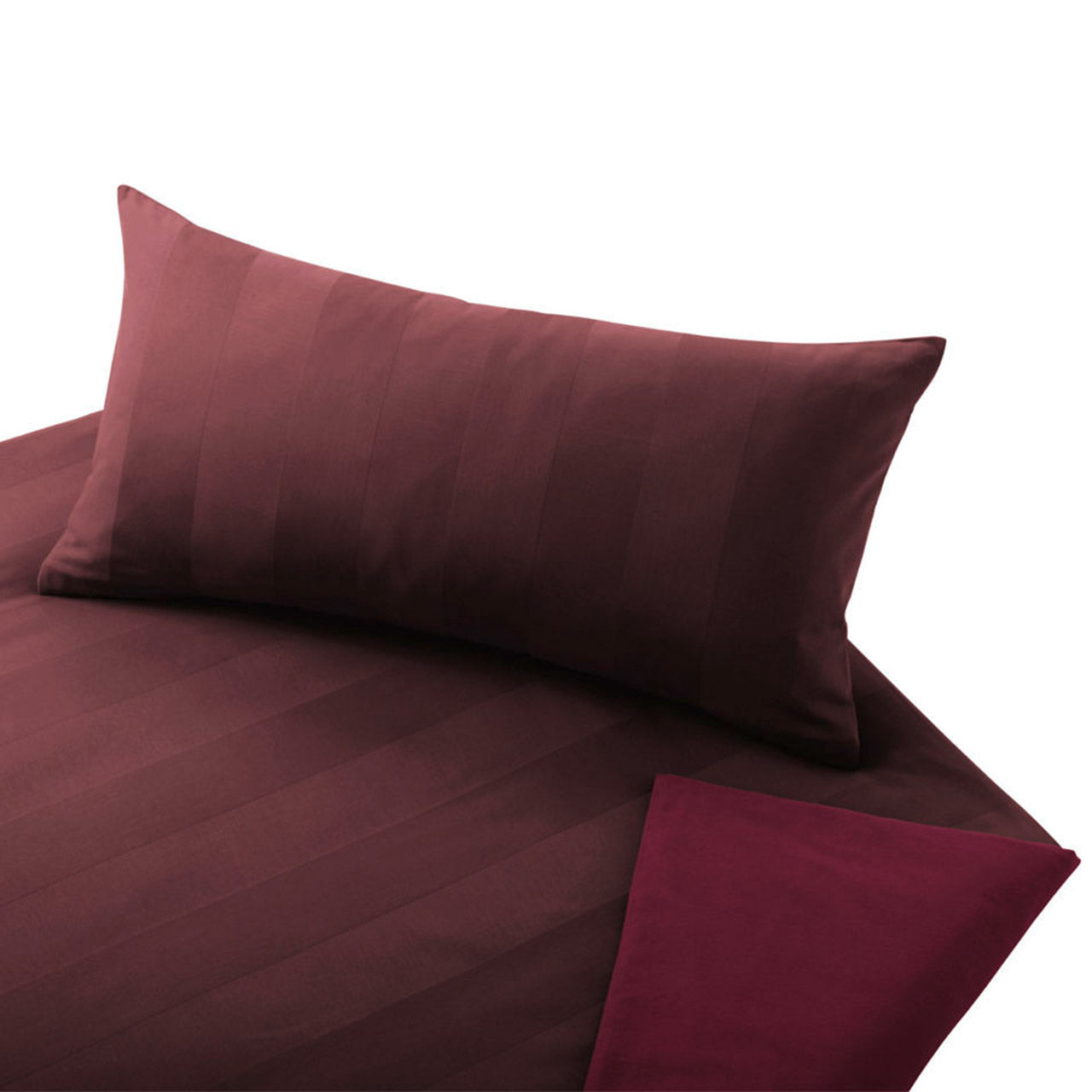 Cotonea Tandem Kissenbezug aus Bio Baumwolle Biber / Satin