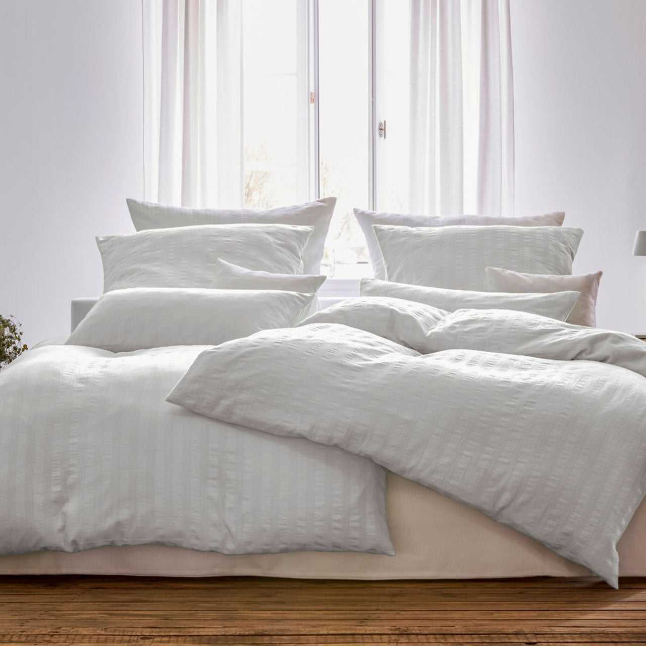 Cotonea Crinkle Bettwäsche Set aus Bio Baumwolle