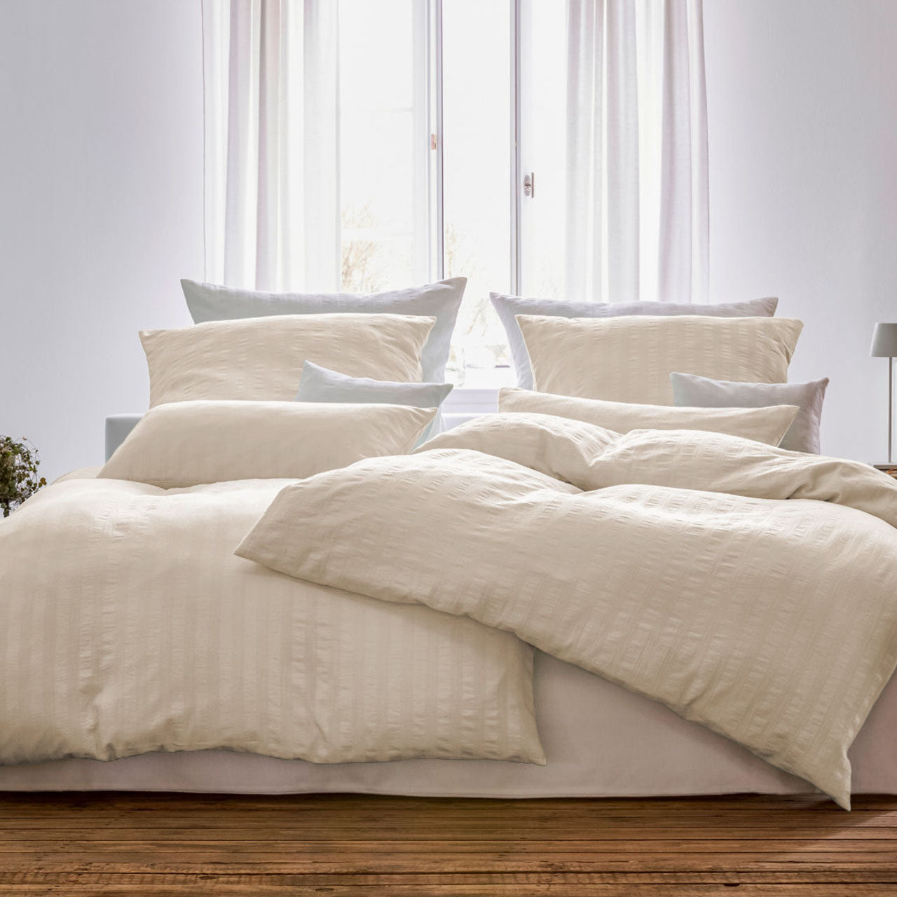 Cotonea Crinkle Bettwäsche Set aus Bio Baumwolle