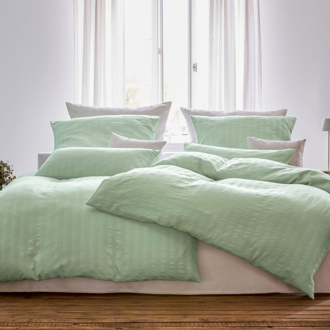 Cotonea Crinkle Bettwäsche Set aus Bio Baumwolle