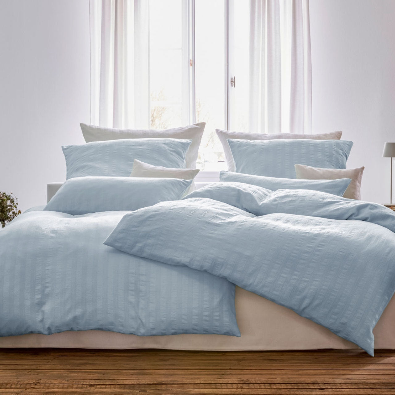 Cotonea Crinkle Bettwäsche Set aus Bio Baumwolle