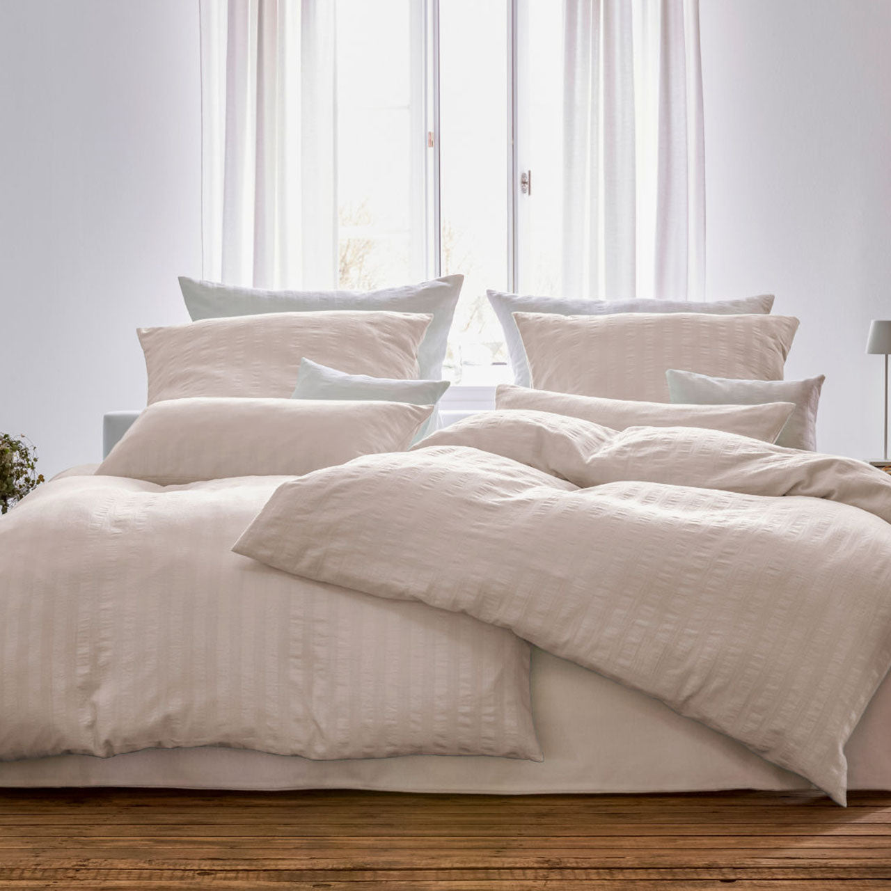 Cotonea Crinkle Bettwäsche Set aus Bio Baumwolle