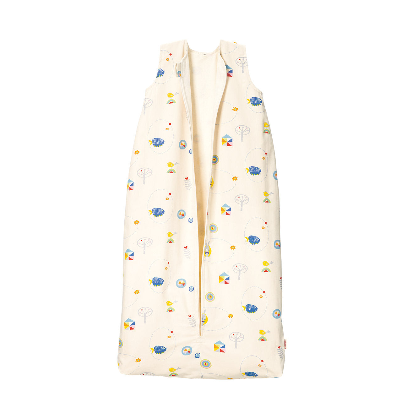 Cotonea Baby Schlafsack aus Bio Baumwolle Satin & Flanell