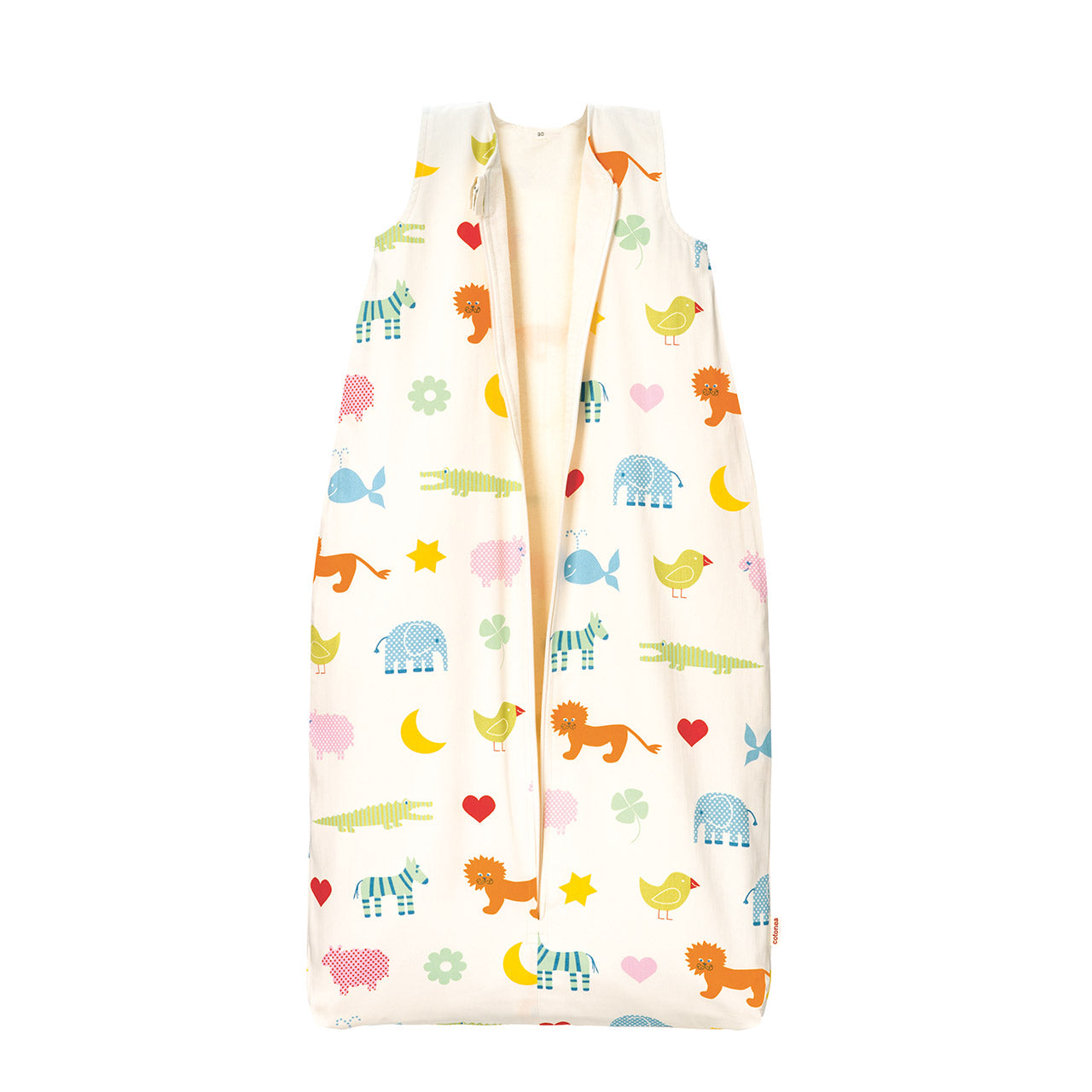 Cotonea Baby Schlafsack aus Bio Baumwolle Satin & Flanell