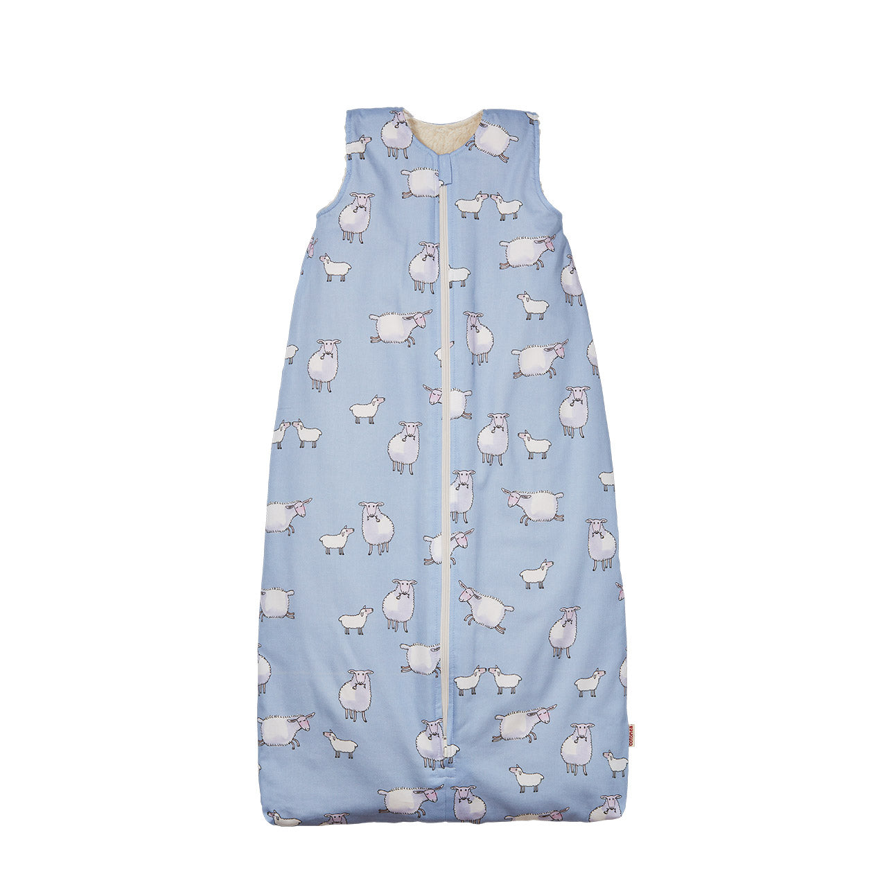 Cotonea Baby Winterschlafsack aus Bio Baumwolle Satin & Teddy-Plüsch