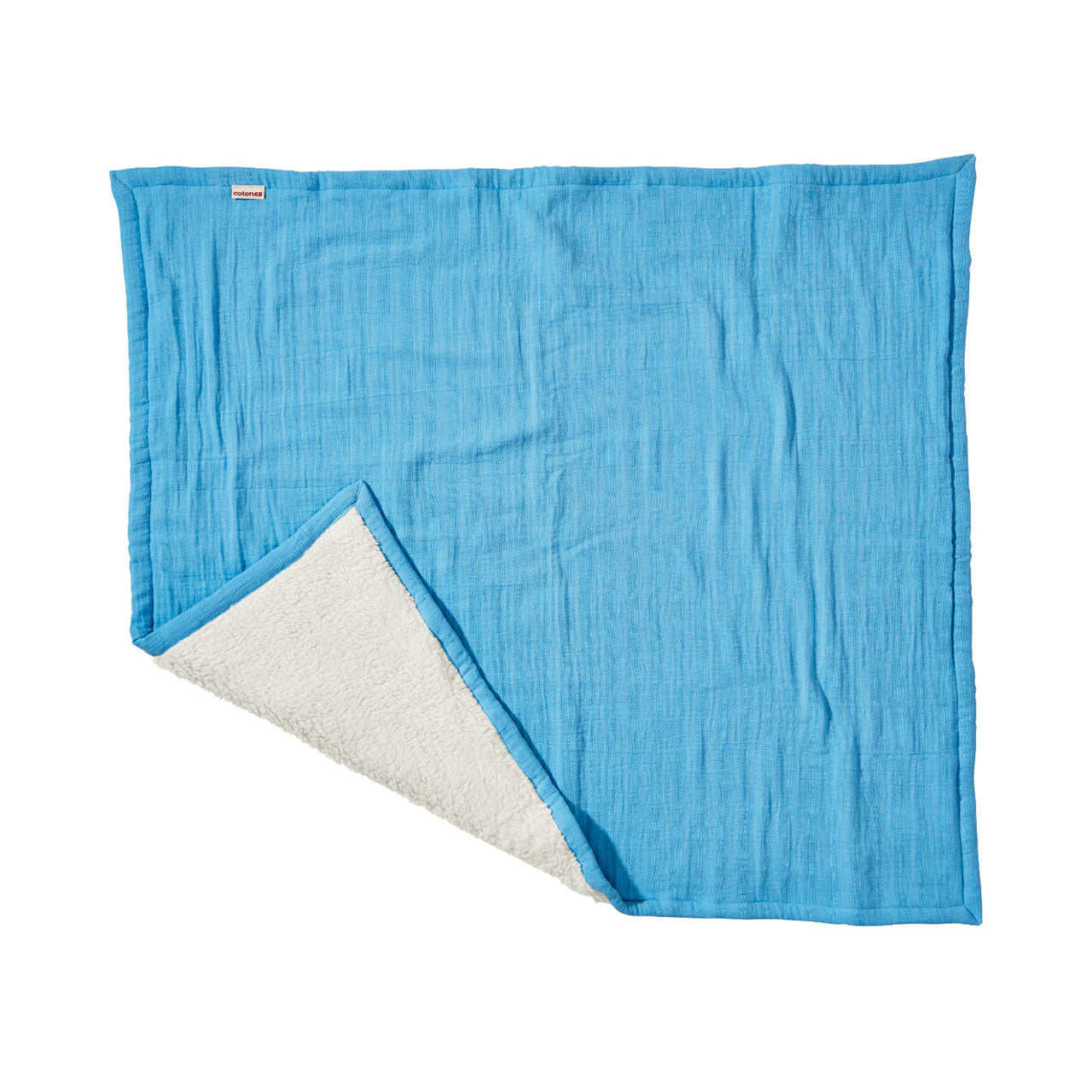 Cotonea Babydecke aus Bio Baumwolle Musselin / Plüsch