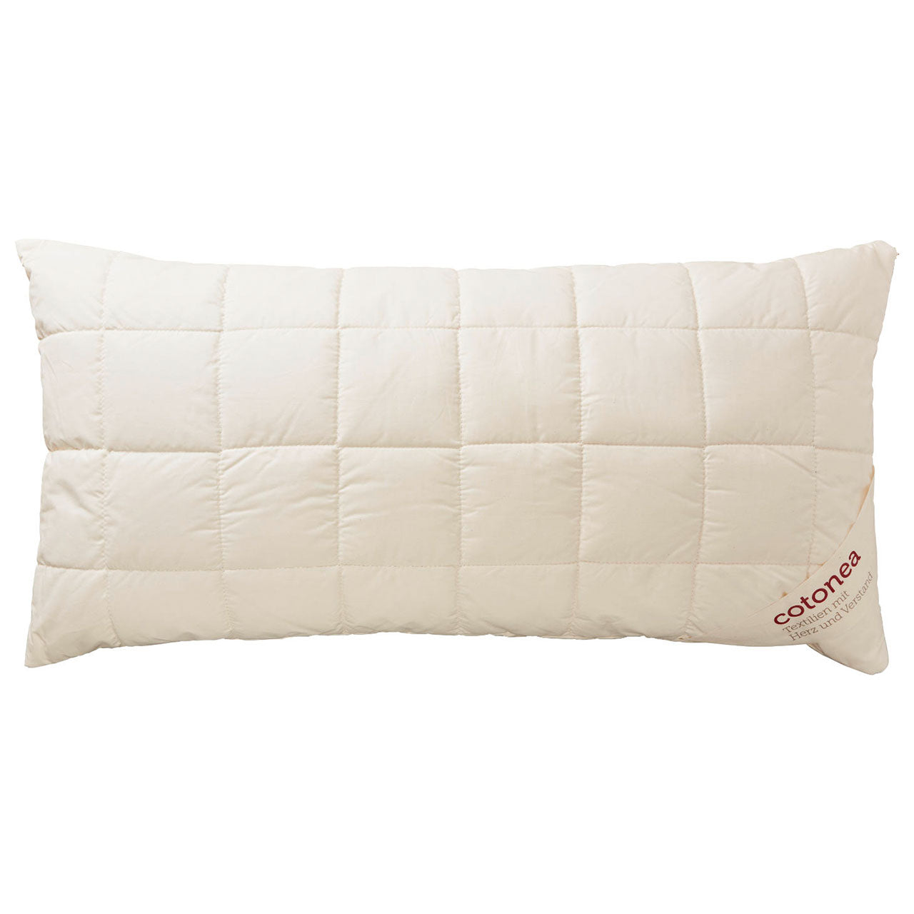 Cotonea Lana Kopfkissen mit Schafwolle Füllung