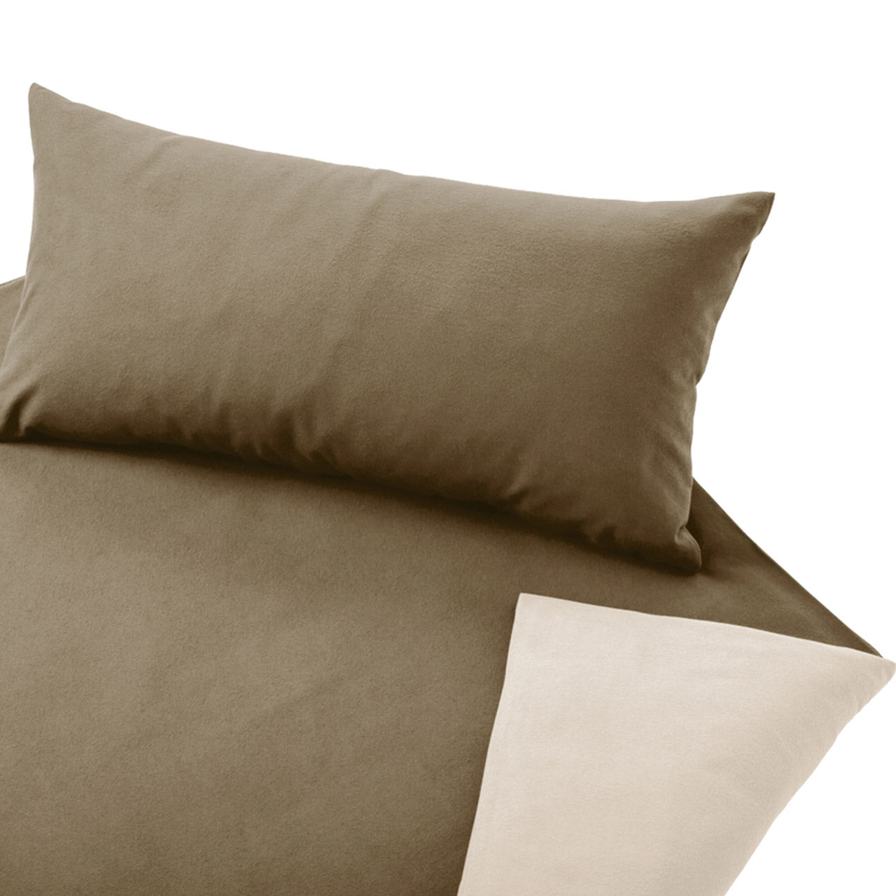 Cotonea Wendebettwäsche Set aus Bio Baumwolle Edel-Biber