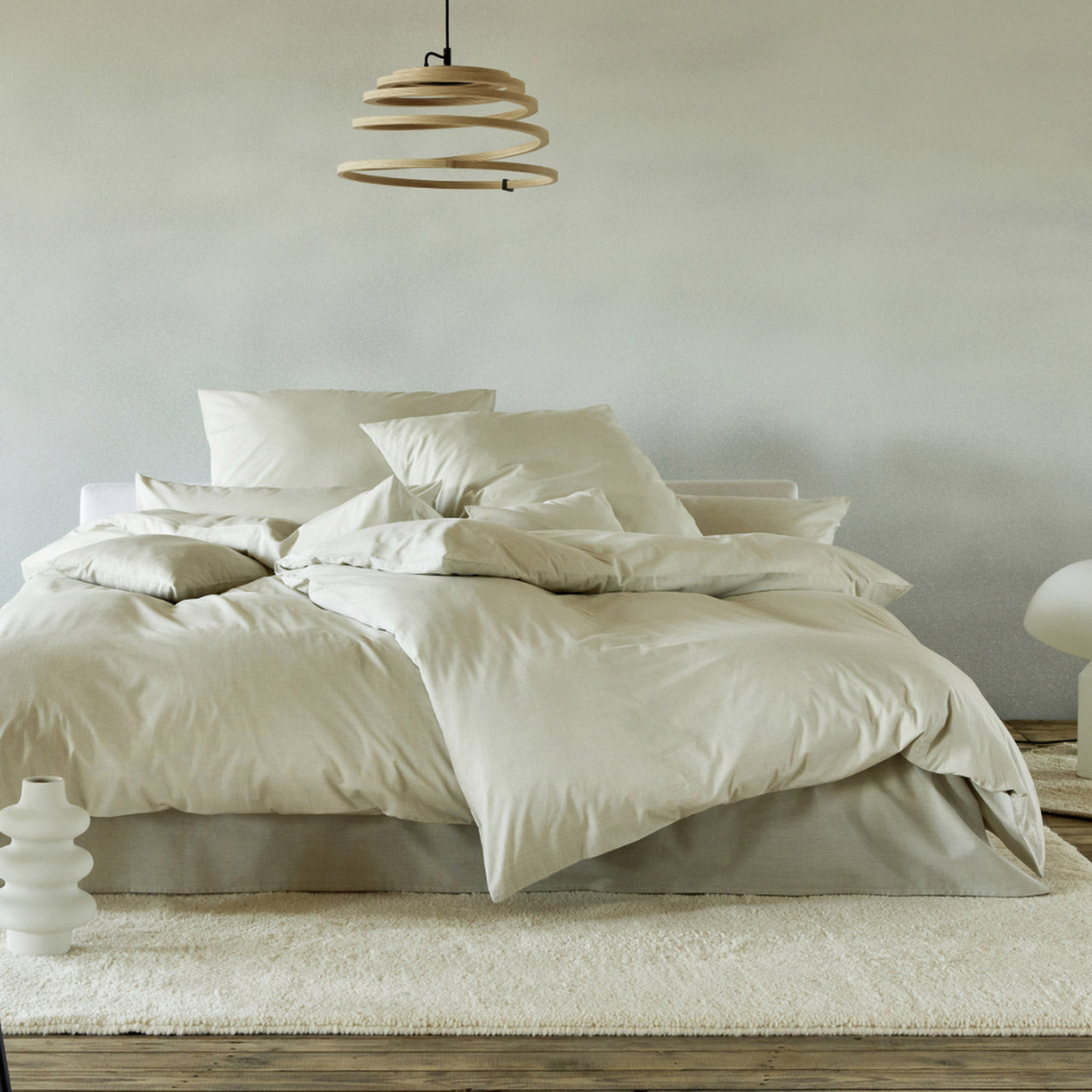 Cotonea Bettwäsche Set Chambray Nuance aus Bio Baumwolle