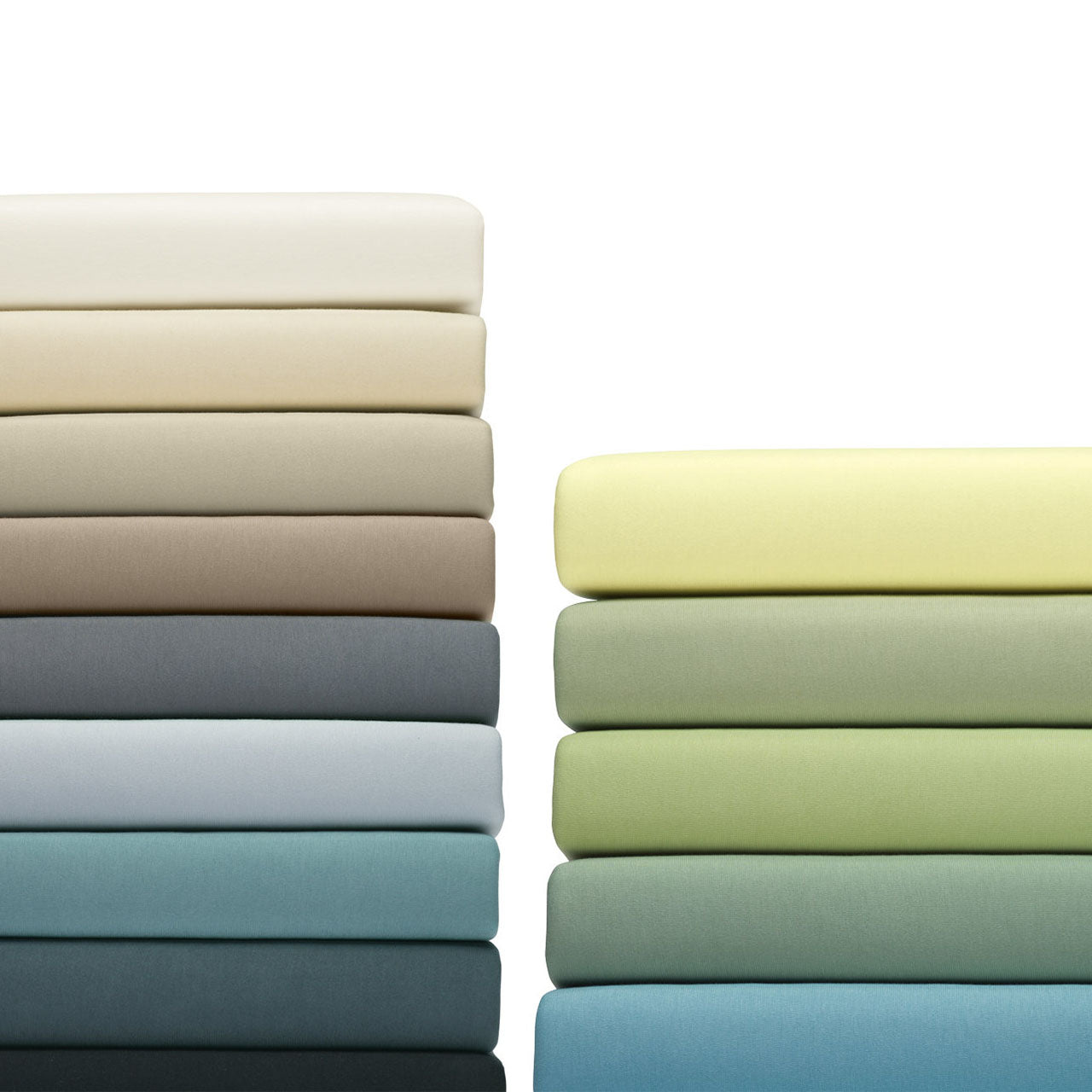 Cotonea Spannbettlaken aus Bio Baumwoll Jersey für hohe Matratzen