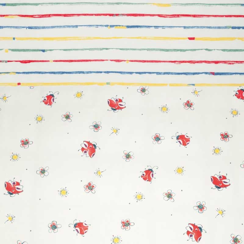 Cotonea Satin-Kissenbezug Marini-Stripy