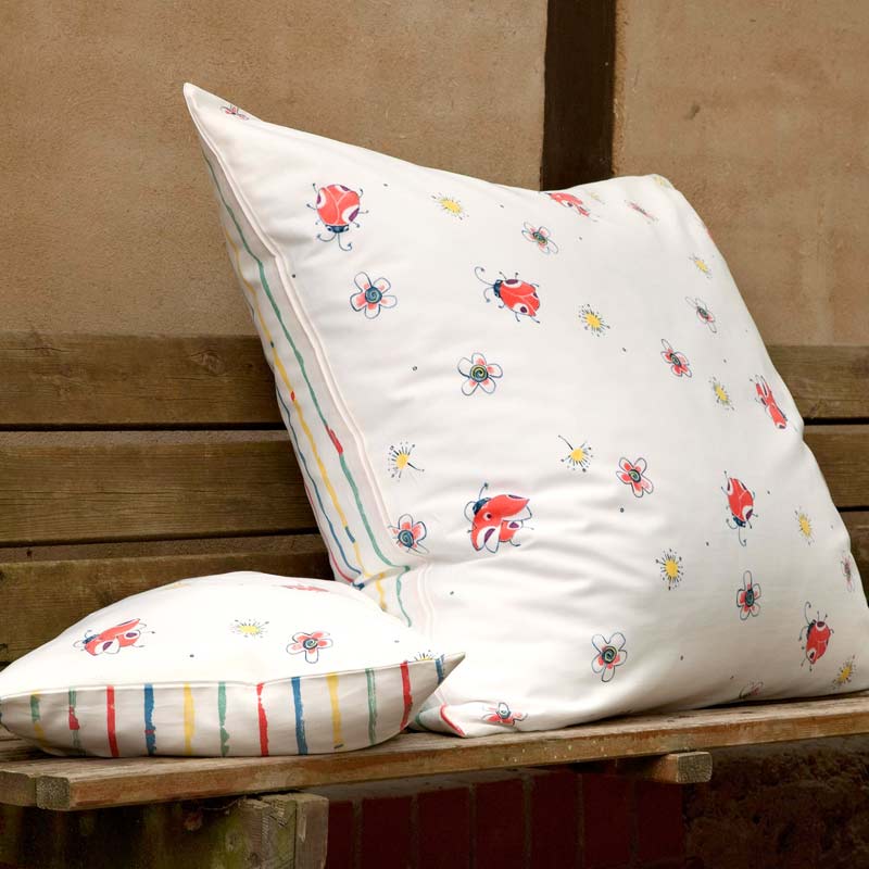 Cotonea Satin-Kissenbezug Marini-Stripy