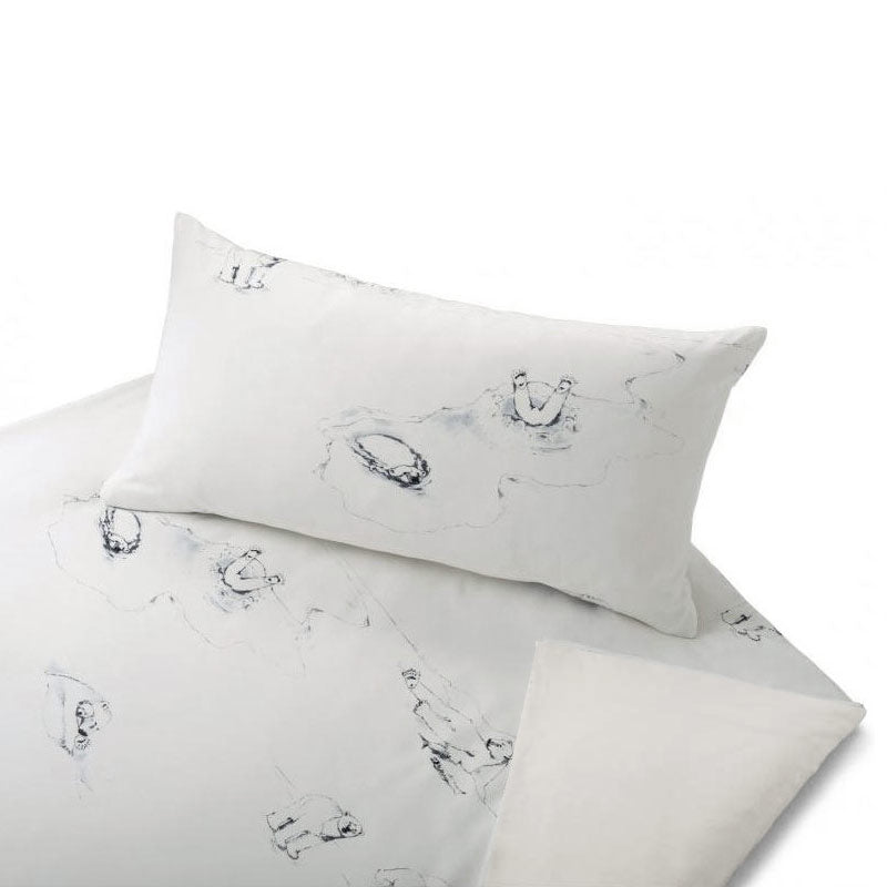 Cotonea Satin Kinder Kissenbezug Eisbär