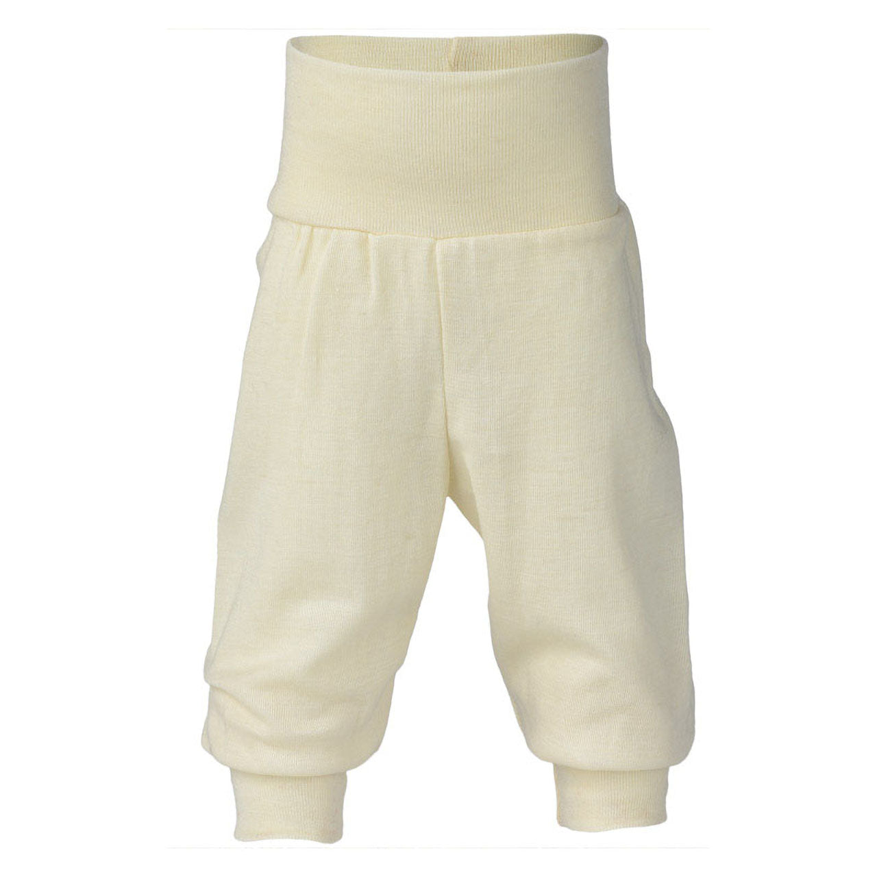 Engel Schlupf-Babyhose mit Bund aus Bio Wolle / Seide