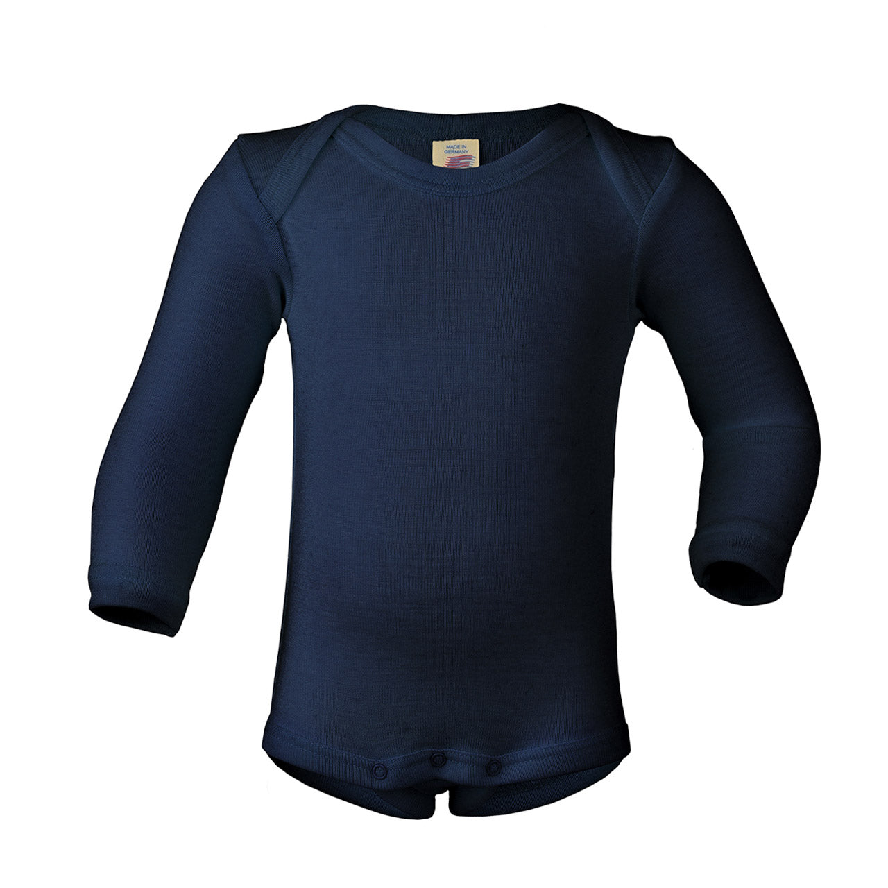 Engel Baby Langarm-Body aus Wolle / Seide