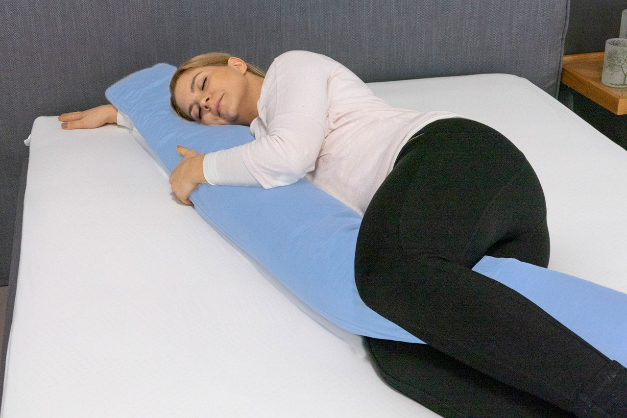 Speltex Kissenbezug für Seitenschläferkissen aus Bio Baumwolle, Renforcé, 150 x 35 cm