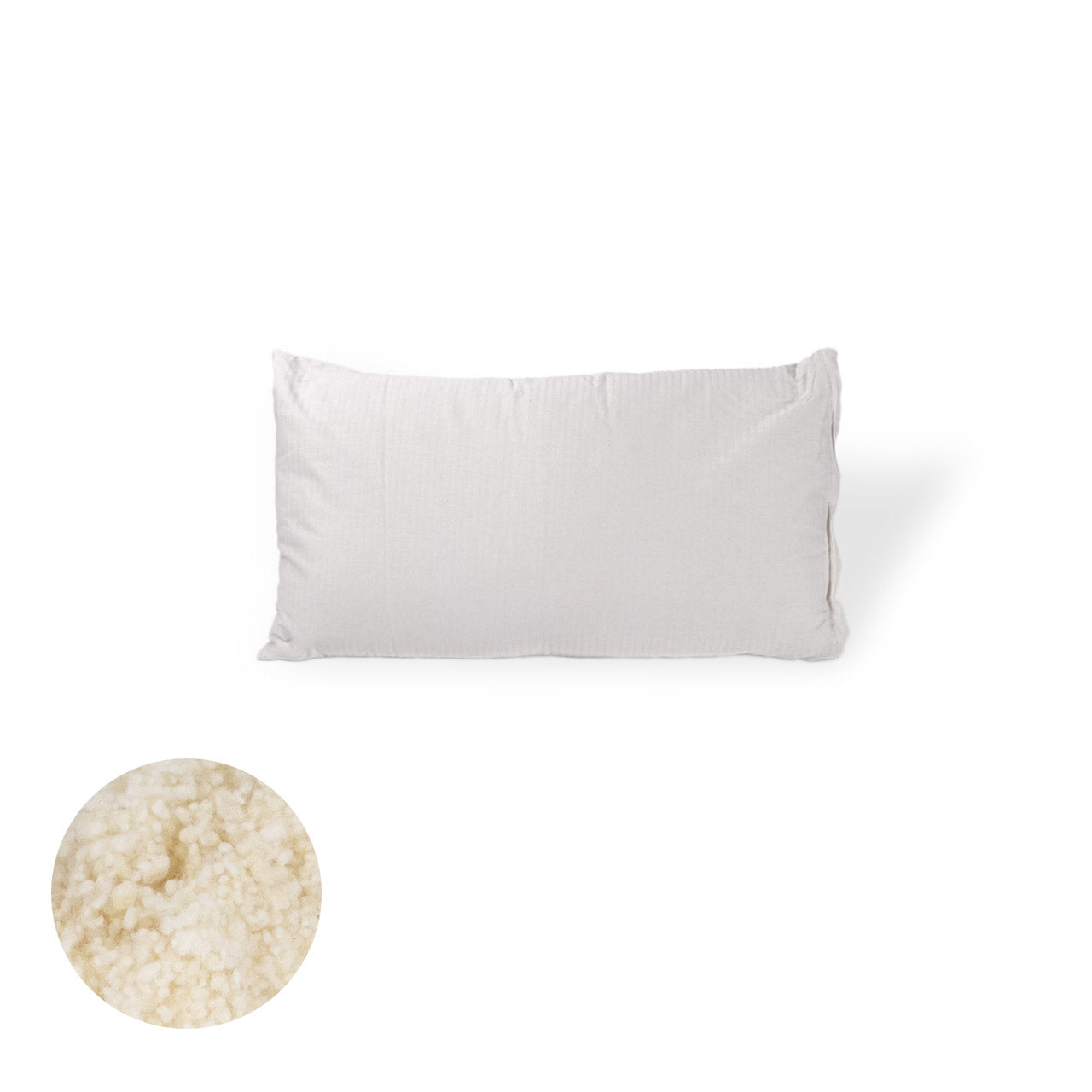 Speltex Kopfkissen mit Bio Schafwolle Füllung