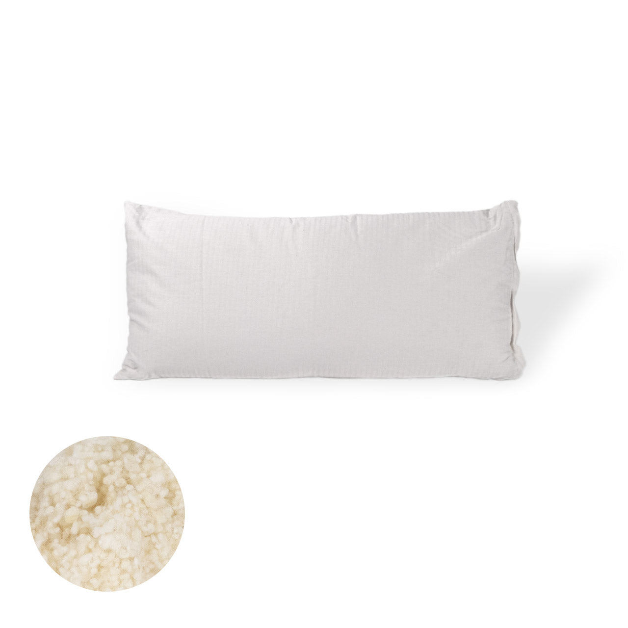 Speltex Kopfkissen mit Bio Schafwolle Füllung