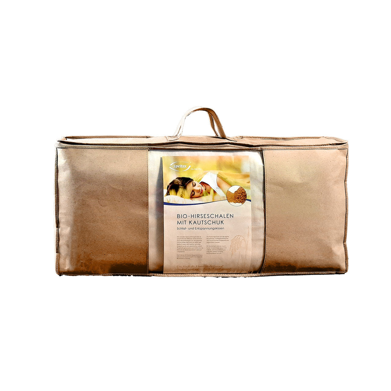Speltex Kopfkissen mit Bio Hirse Füllung