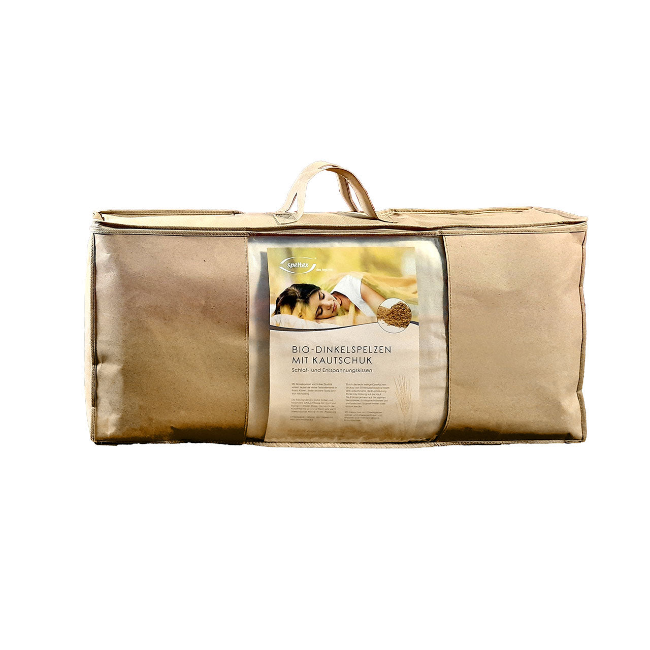 Speltex Kopfkissen mit Bio Dinkelspelzen Füllung