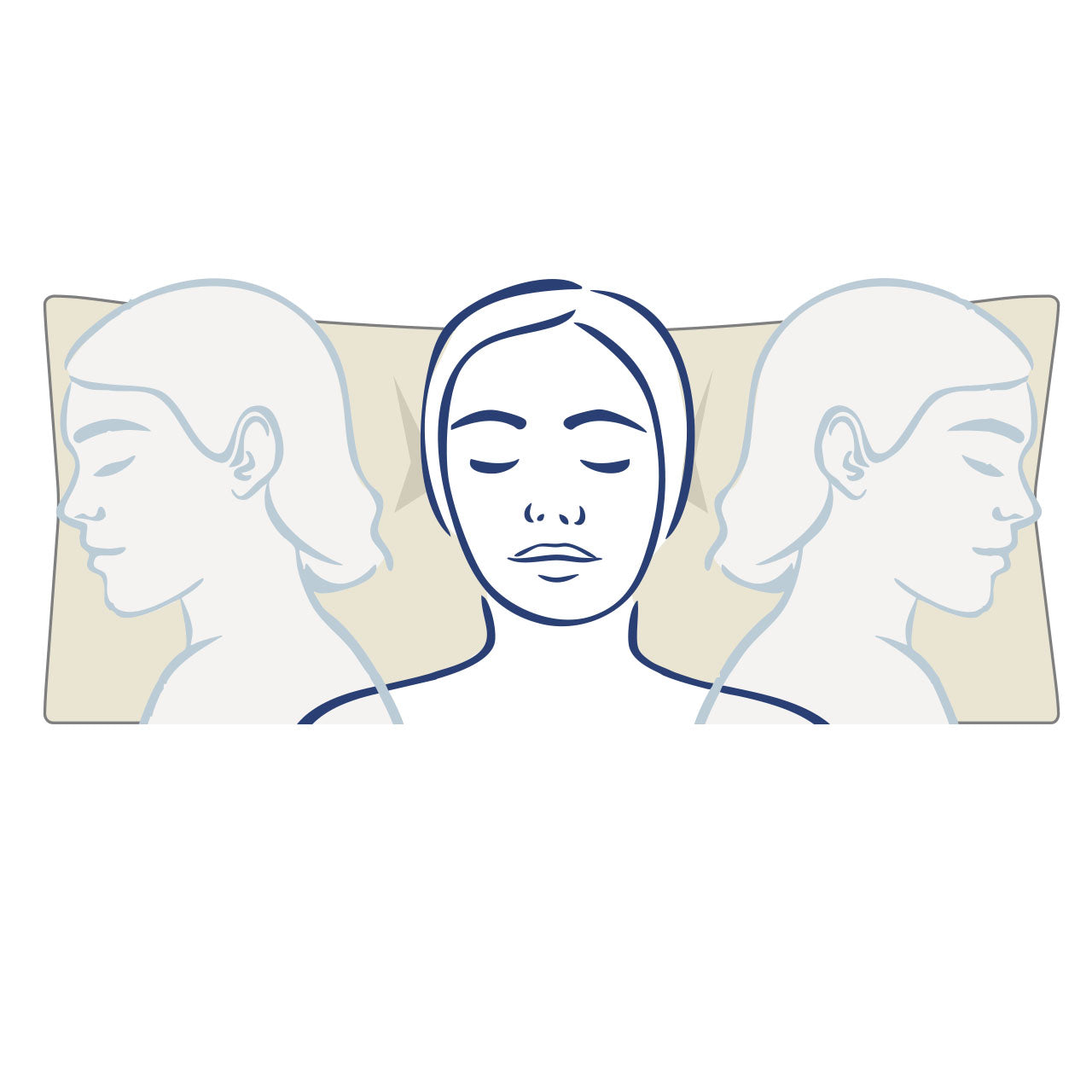 Speltex ergonomisches 2-Kammer Kopfkissen mit Bio Dinkelspelzen / Bio Hirse Füllung