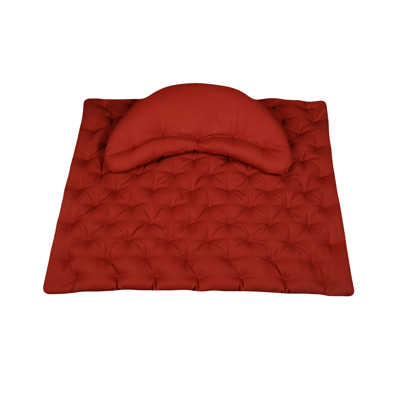 Speltex Halbmond Meditationskissen mit Bio Hirseschalen Füllung