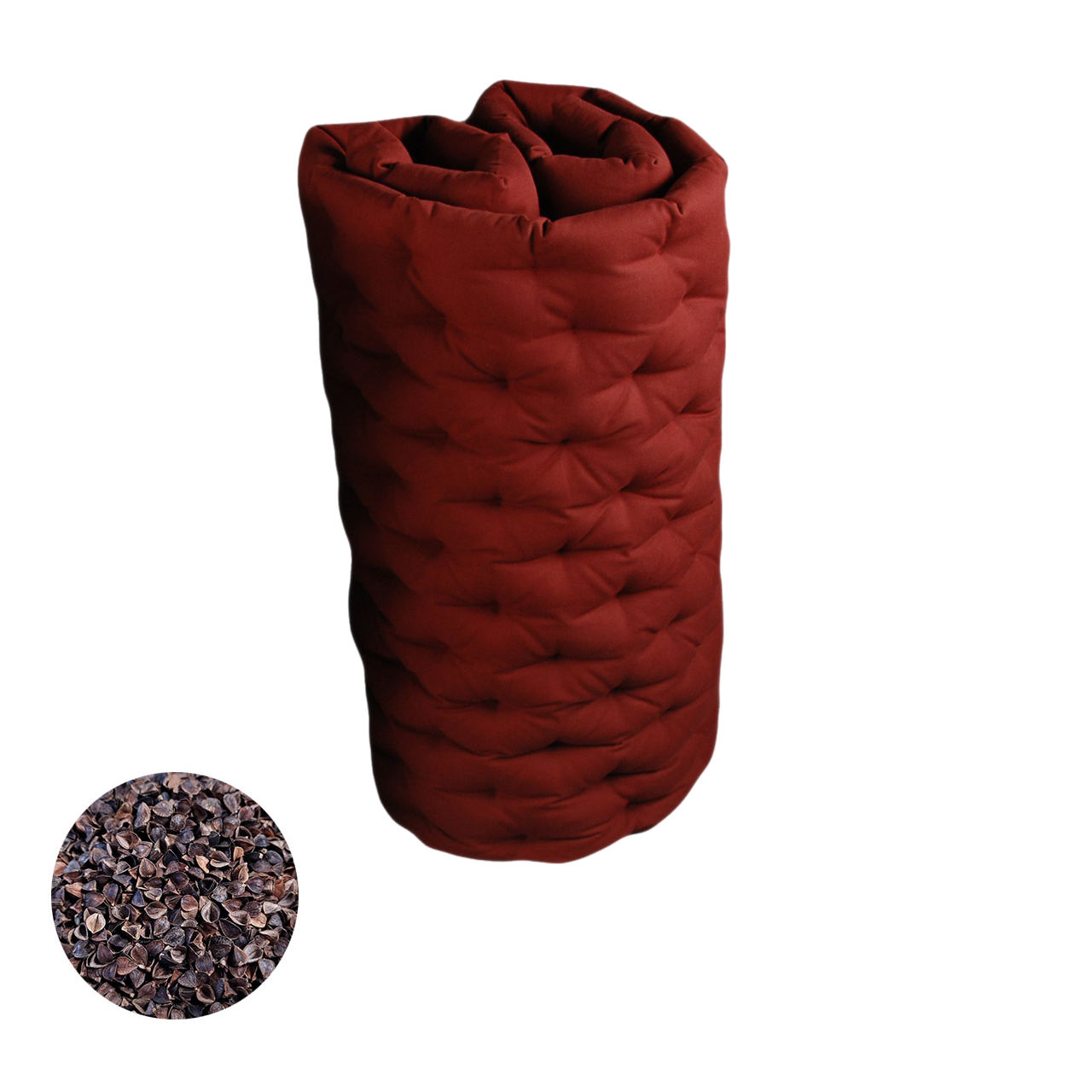 Speltex Liege- und Meditationsmatte mit Bio Buchweizenschalen Füllung