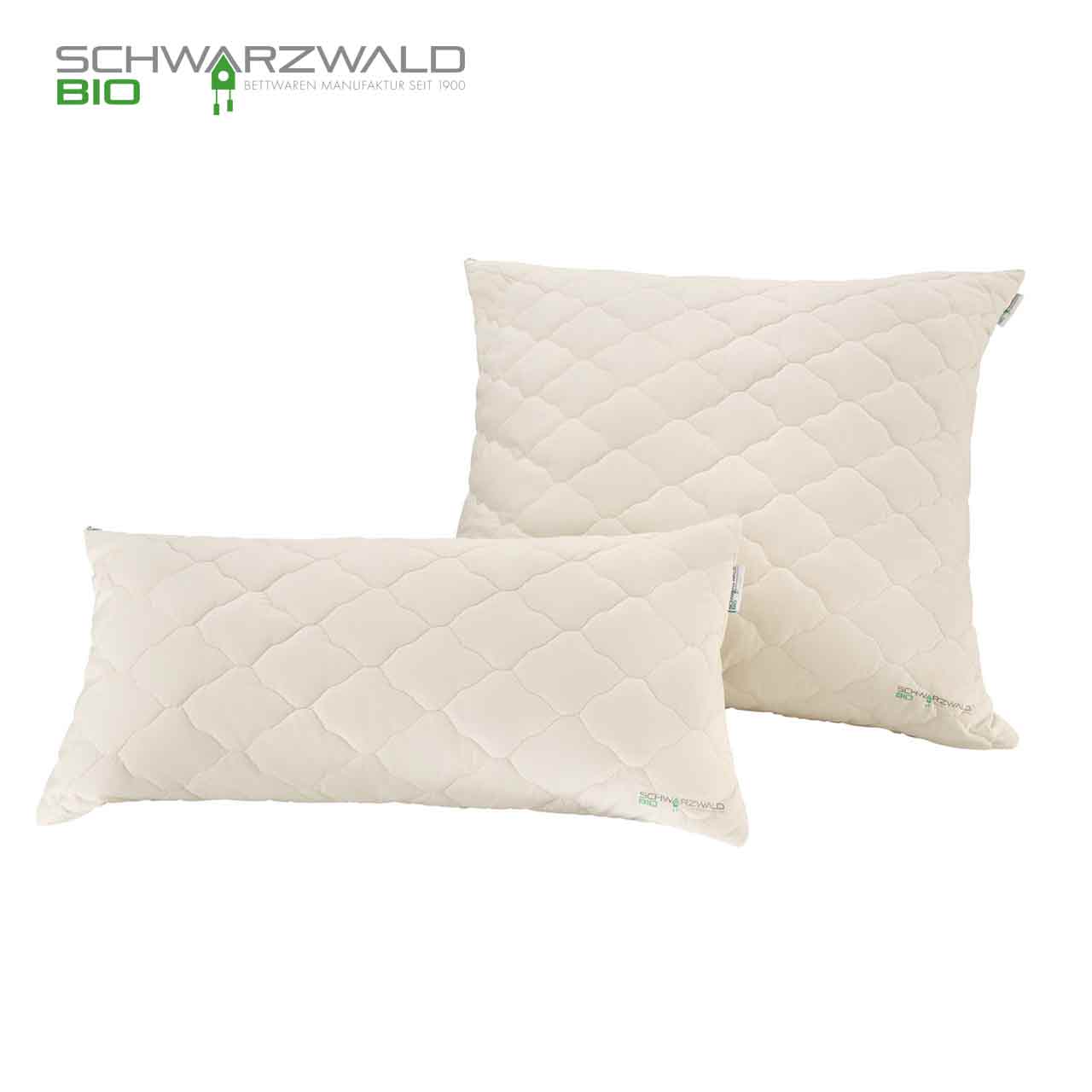 OBB Schwarzwald Bio Barbara Kopfkissen mit Bio Baumwolle-Füllung