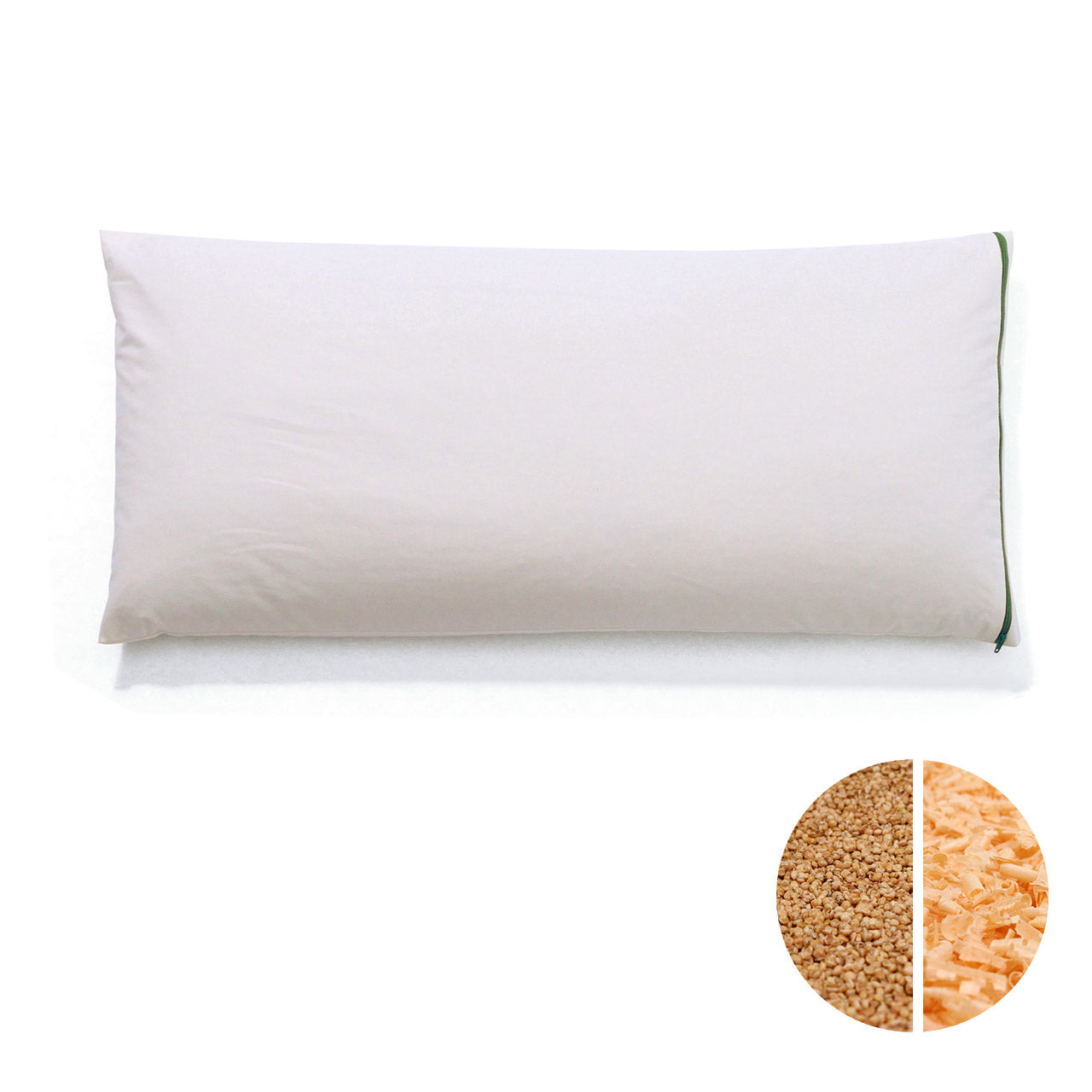 Mudis Kopfkissen mit Bio Hirse Füllung / Zirbenholz Füllung