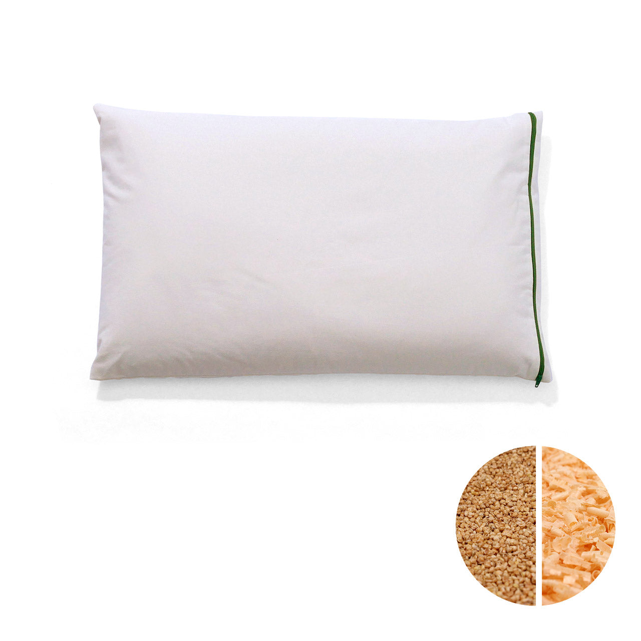 Mudis Kopfkissen mit Bio Hirse Füllung / Zirbenholz Füllung