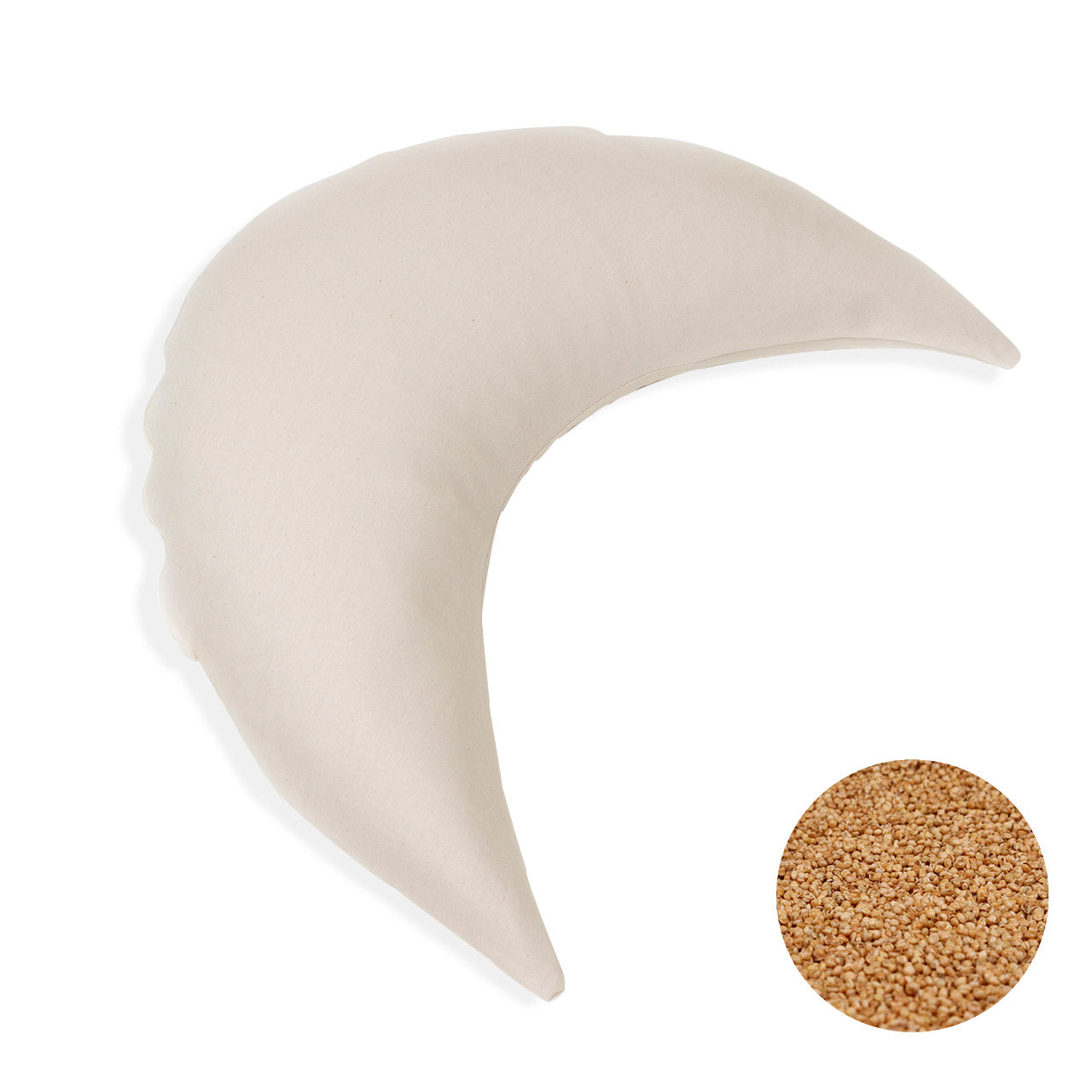 Mudis Mondkissen Stillkissen mit Bio Hirse Füllung