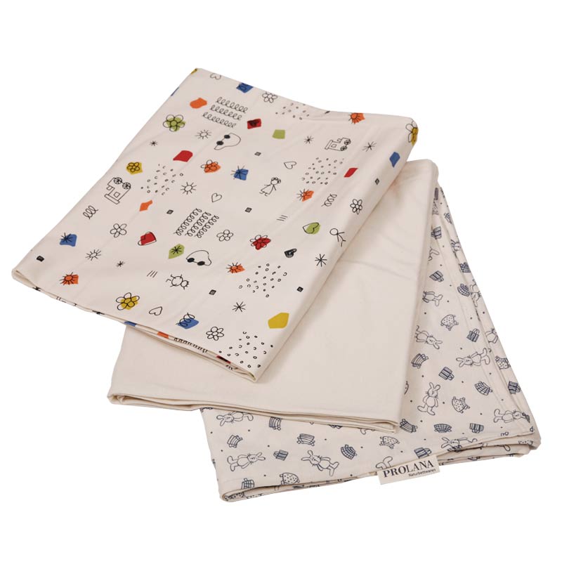 Prolana Kissenbezug für Stillkissen mit Bio Dinkelspelzen Füllung, 20 x 190 cm