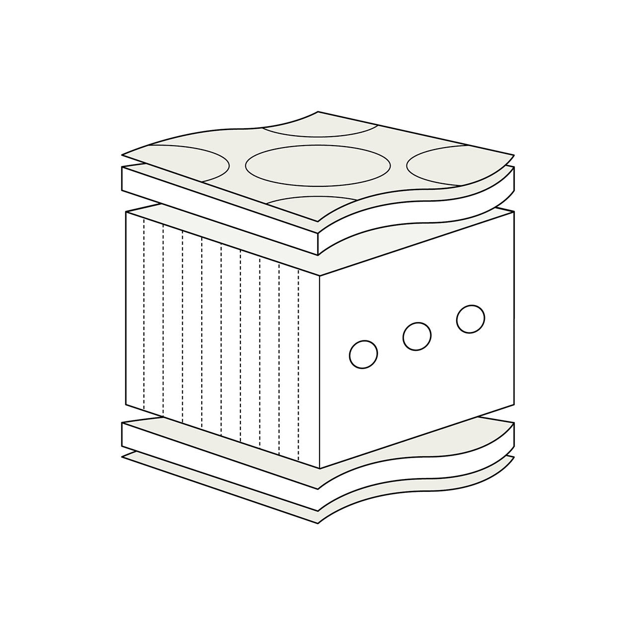 Prolana Schlaf-Line WEICH Naturlatex Öko Matratze mit Bio Baumwolle Bezug