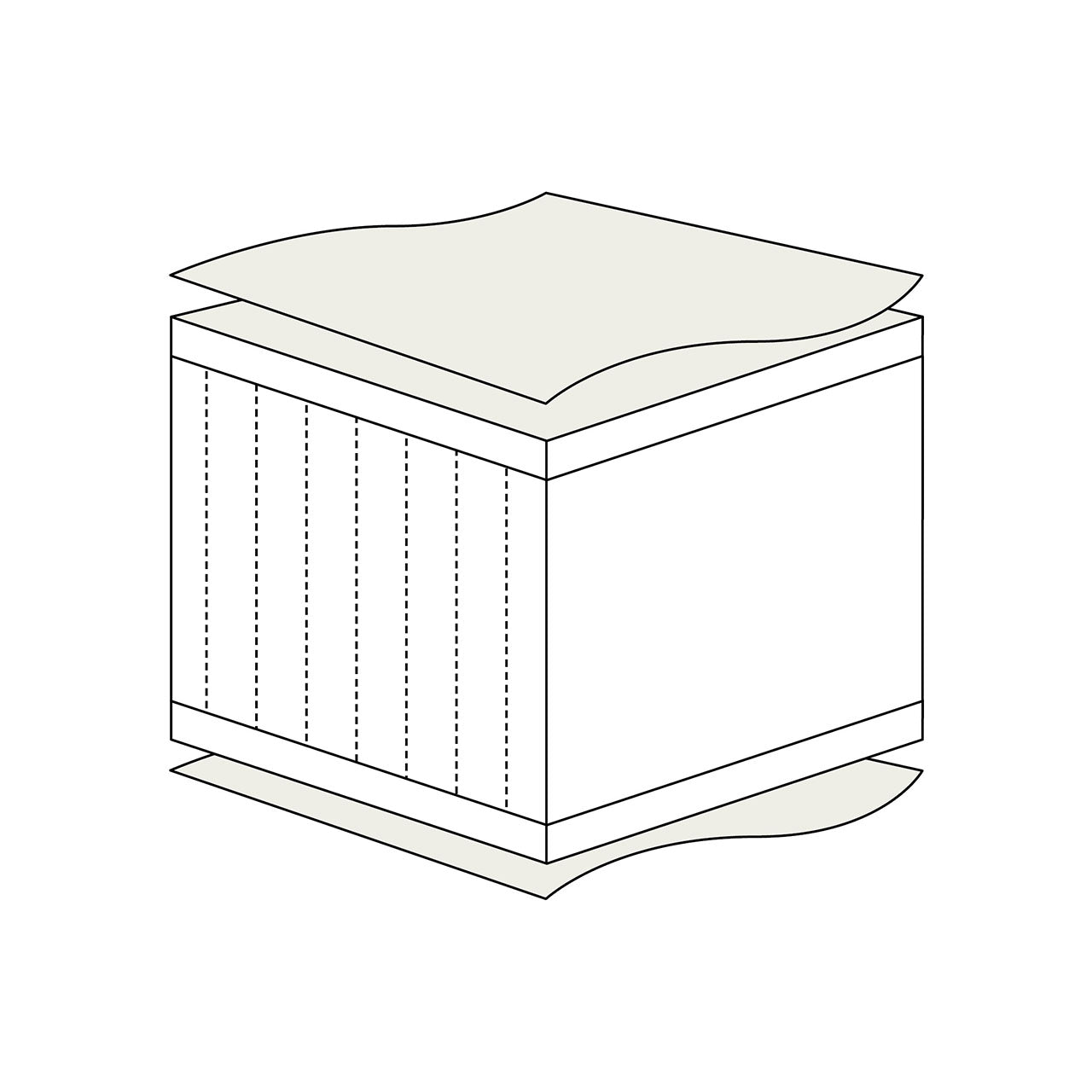 Prolana Samar MITTEL Naturlatex Öko Matratze mit Bio Baumwolle Bezug