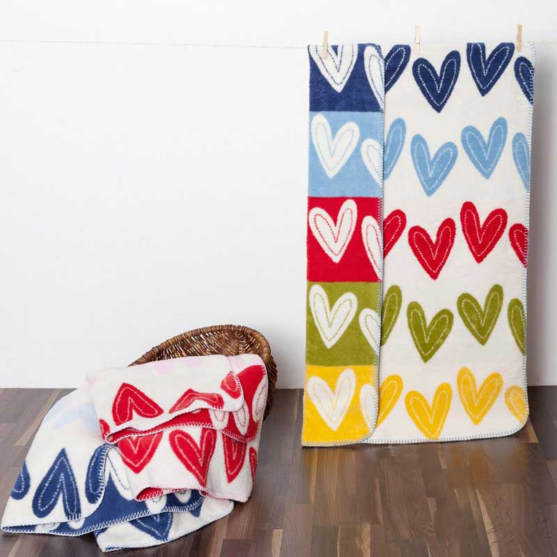Richter Herzilein Babydecke aus Bio Baumwolle